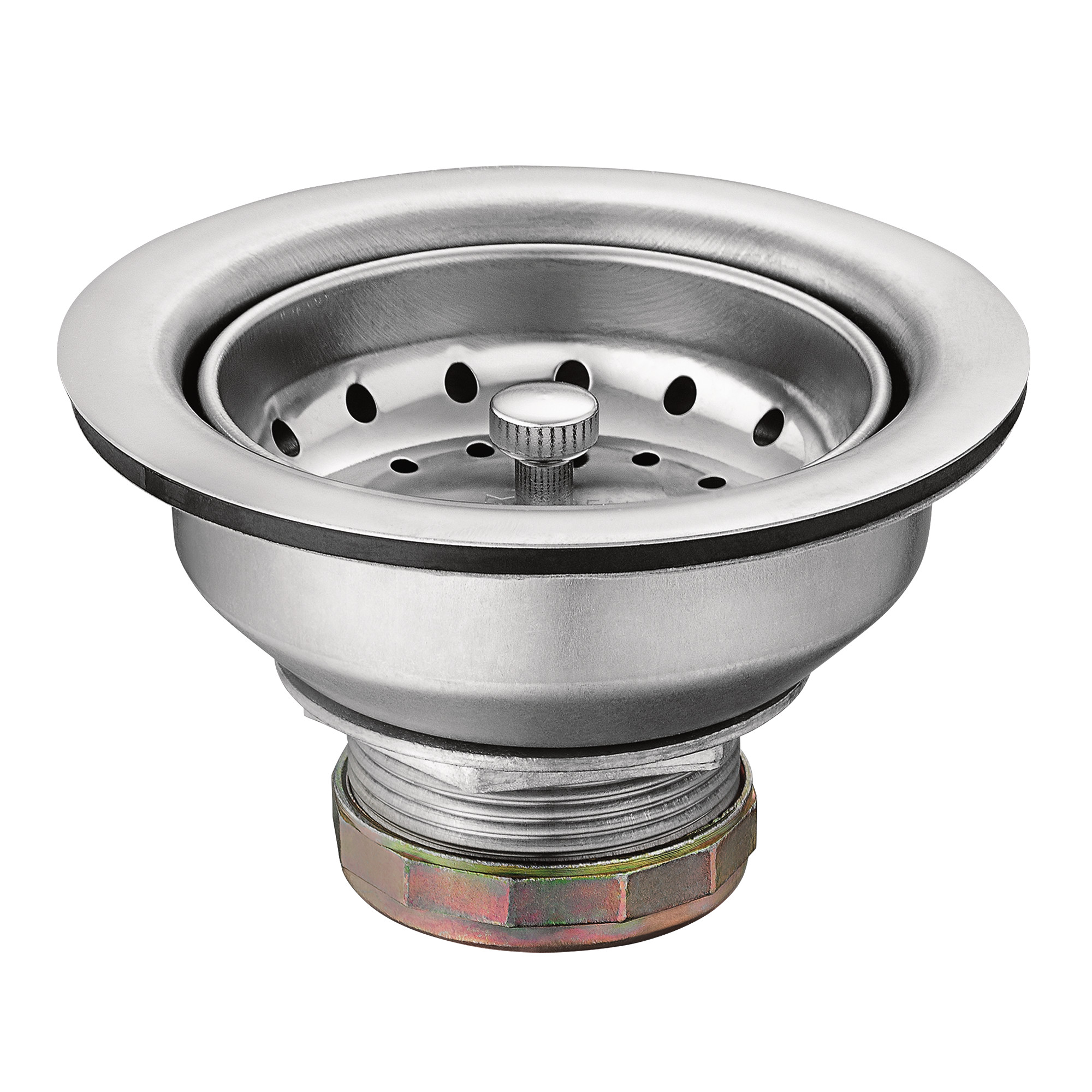 Moen Steel Drop-In Basket Strainer with Drain Assembly 3-1/2