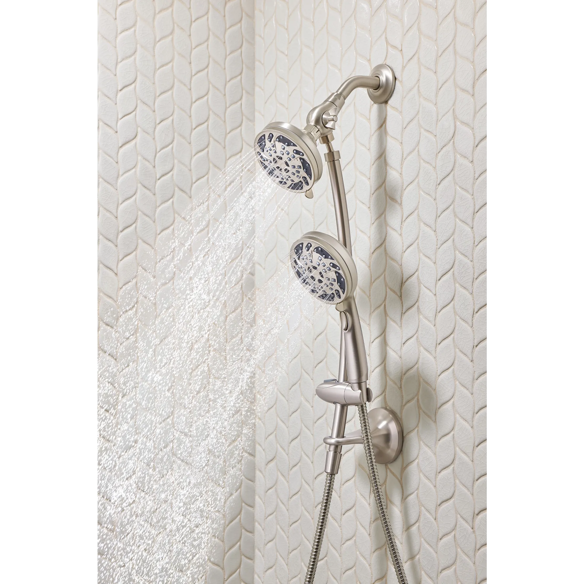 Renewal Five-Function 4 1/2 Diameter Standard Spray Head with Handheld Shower - Image 9