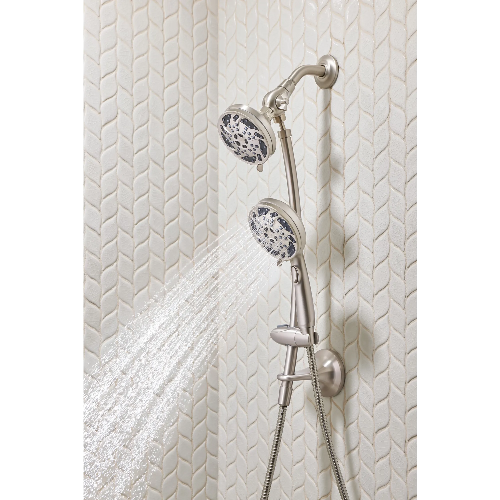 Renewal Five-Function 4 1/2 Diameter Standard Spray Head with Handheld Shower - Image 11