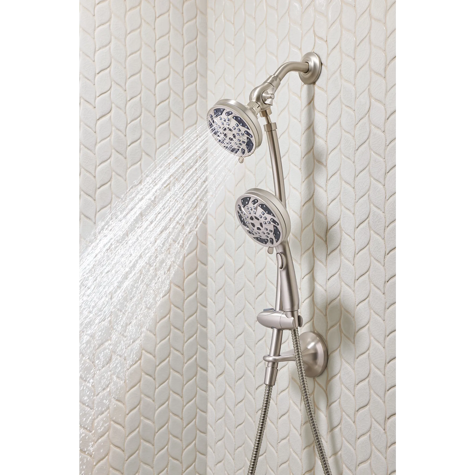 Renewal Five-Function 4 1/2 Diameter Standard Spray Head with Handheld Shower - Image 12