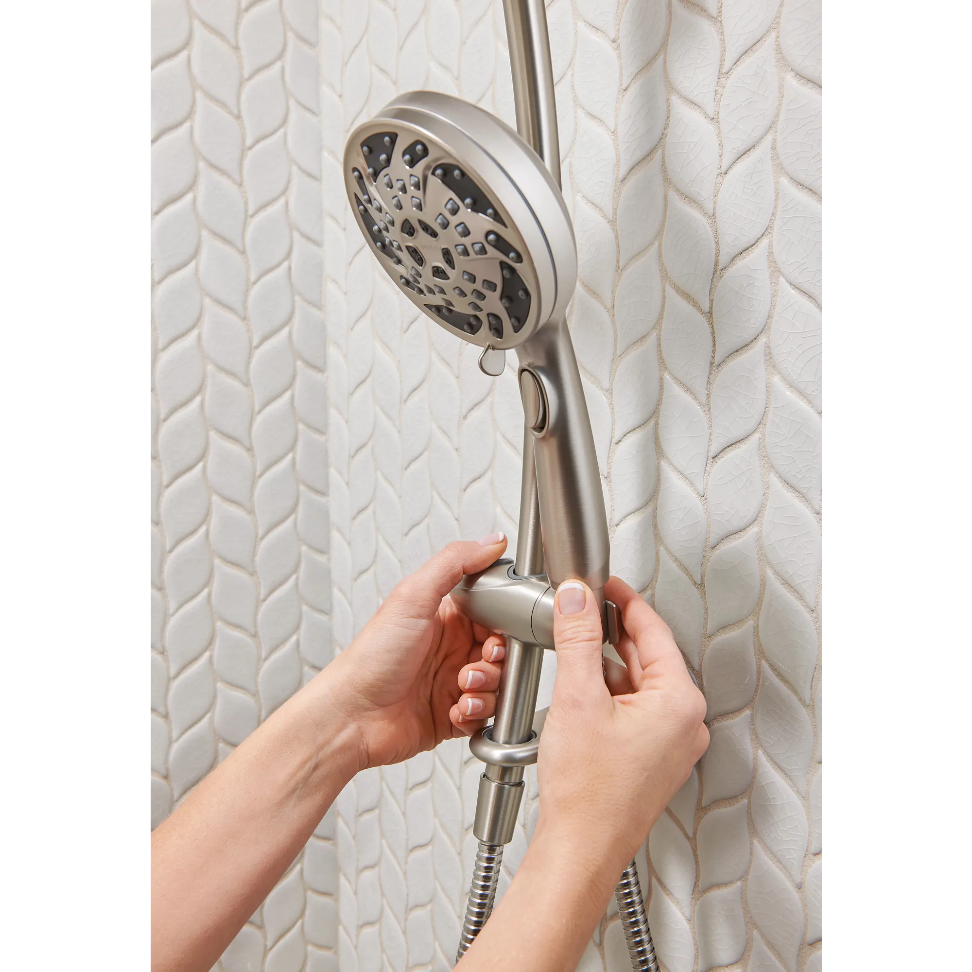 Renewal Five-Function 4 1/2 Diameter Standard Spray Head with Handheld Shower - Image 15