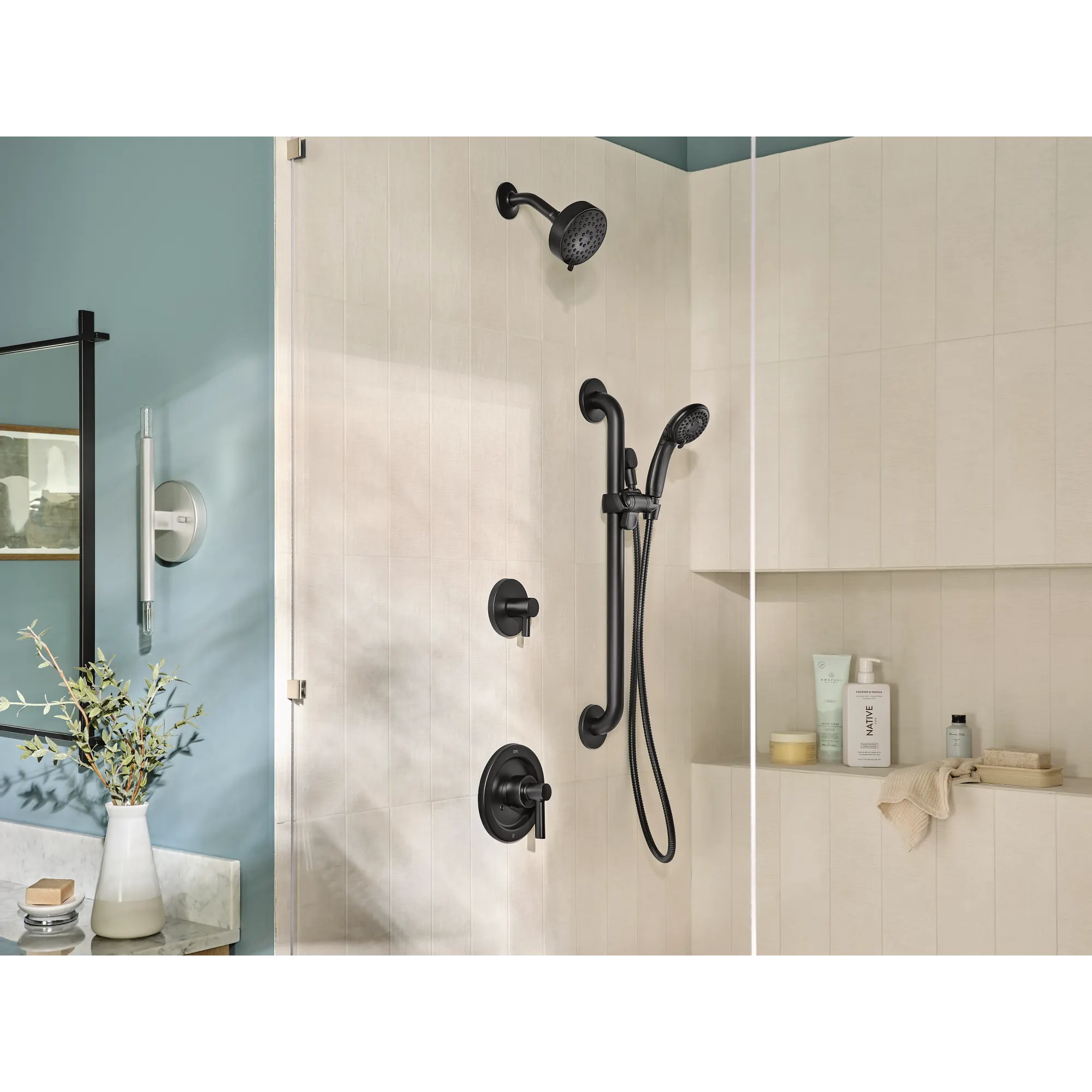 CFG Matte black three-function 4 diameter spray head standard - Image 4