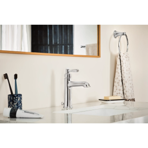 Ember Chrome one-handle low arc bathroom faucet