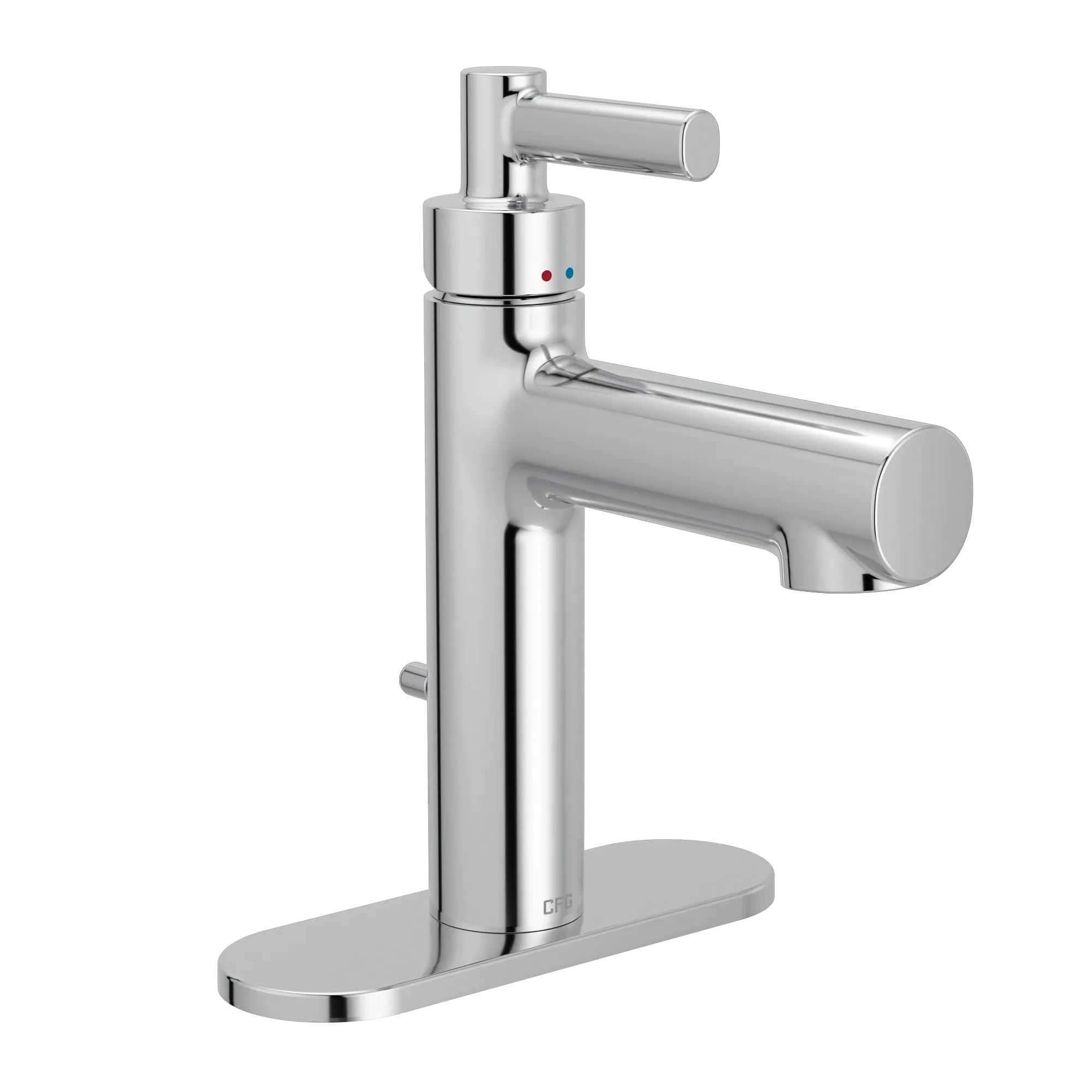 Aluma Chrome one-handle low arc bathroom faucet - Image 2