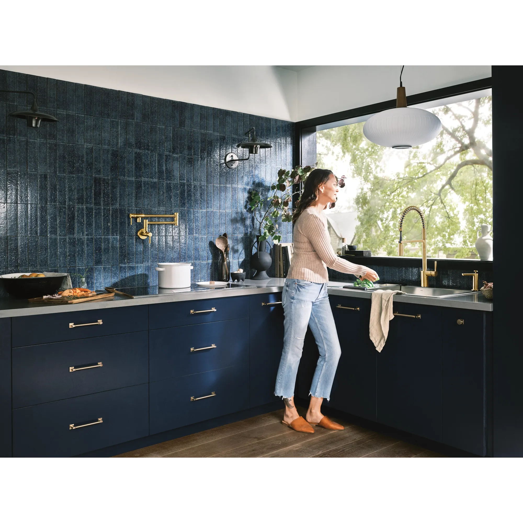 Modern One-Handle Pot Filler Kitchen Faucet - Image 29