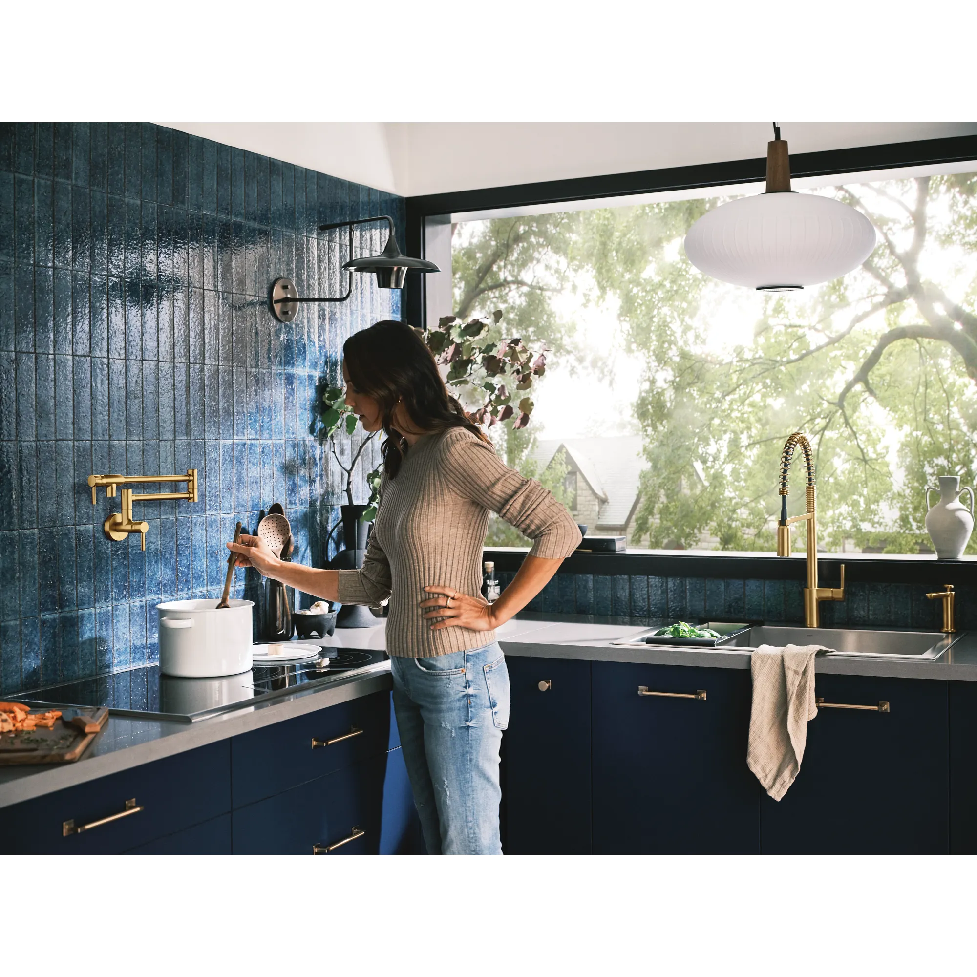 Modern One-Handle Pot Filler Kitchen Faucet - Image 28