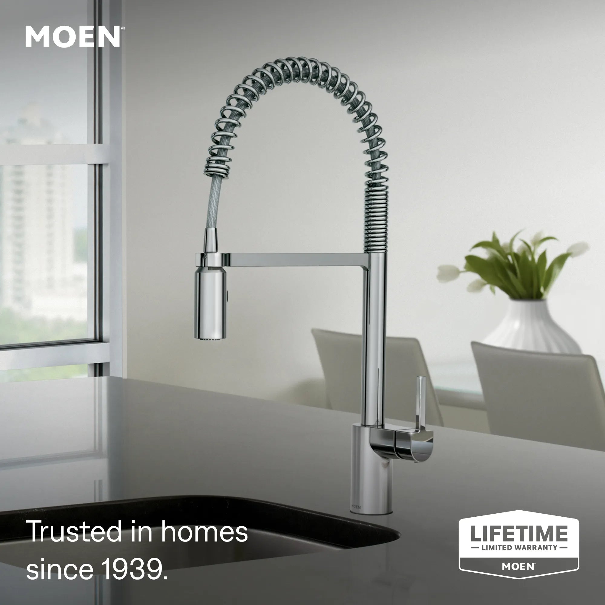 Align MotionSense Wave Single Sensor One-Handle High Arc Pre-Rinse Spring Pulldown Kitchen Faucet - Image 4