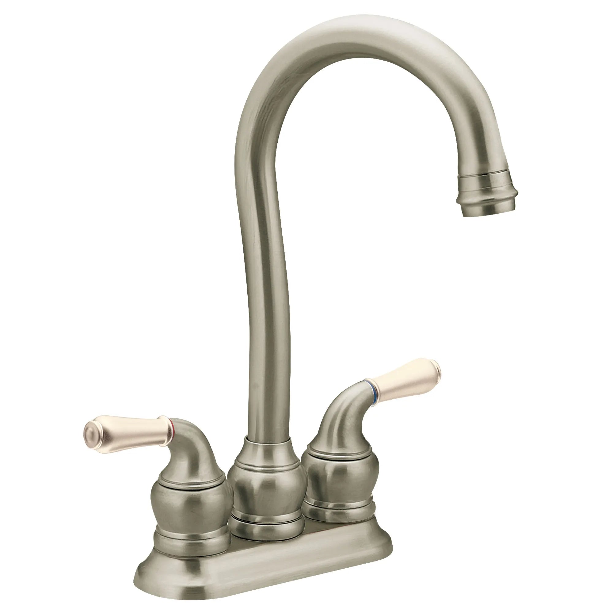 Monticello Chrome two-handle high arc bar faucet - Image 5