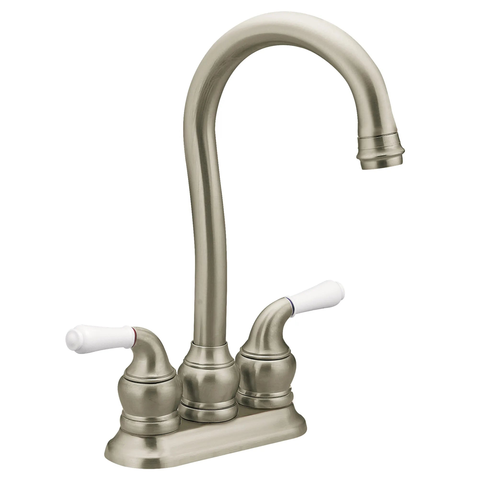 Monticello Chrome two-handle high arc bar faucet - Image 4