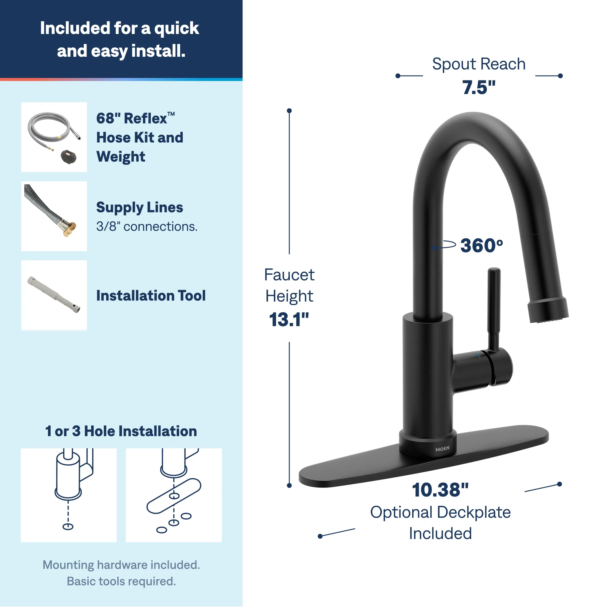 Kivo One-Handle High Arc Pulldown Bar Faucet - Image 18