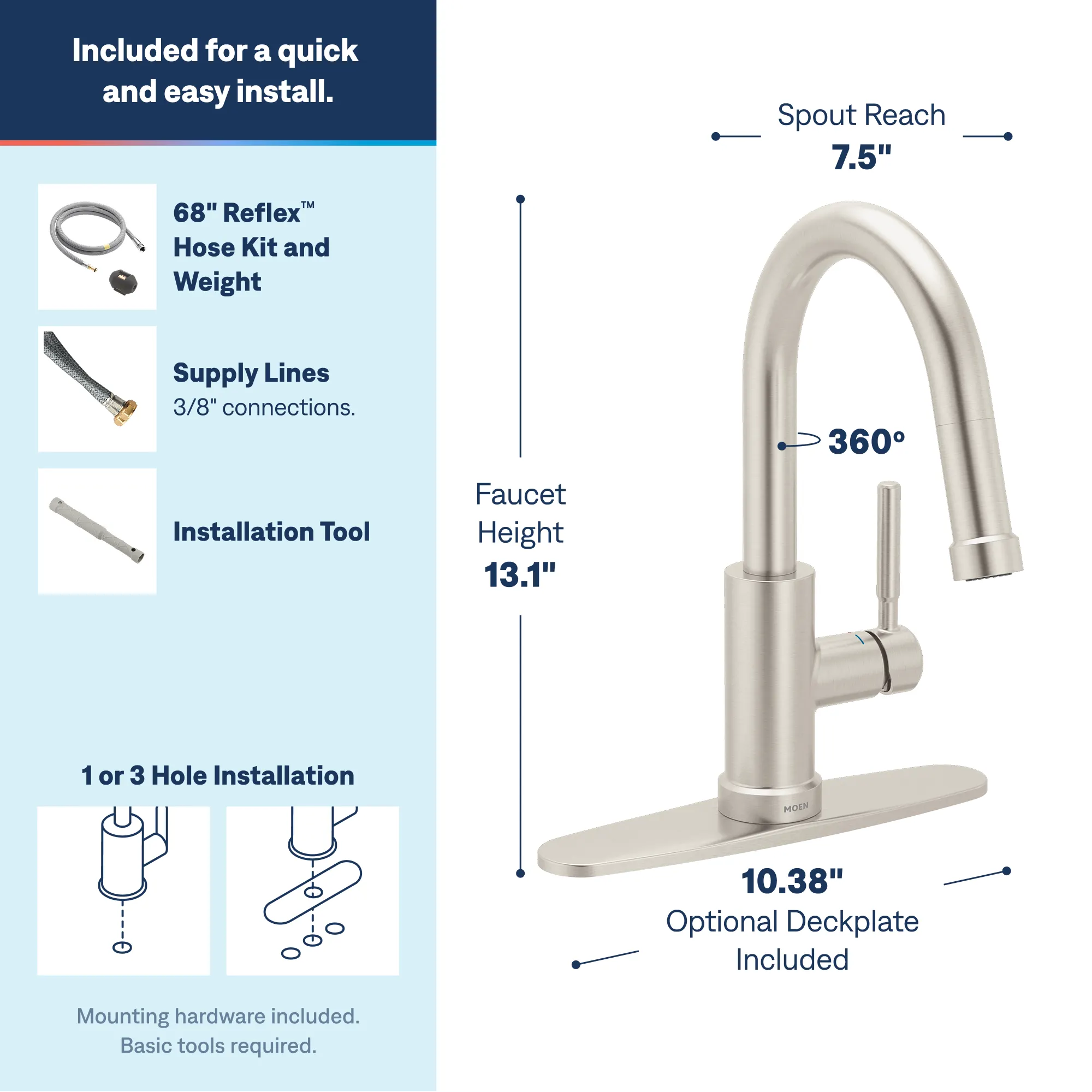 Kivo One-Handle High Arc Pulldown Bar Faucet - Image 25