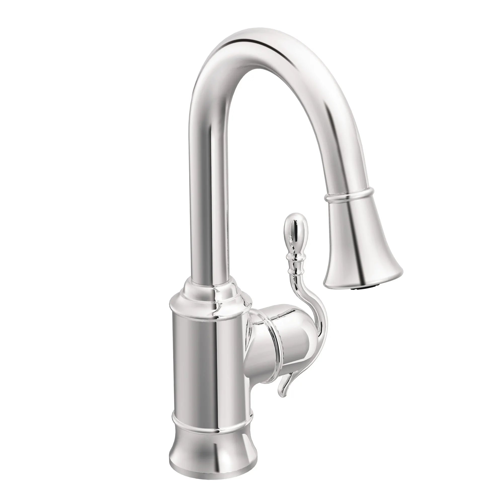 Woodmere One-Handle High Arc Pulldown Bar Faucet - Image 2