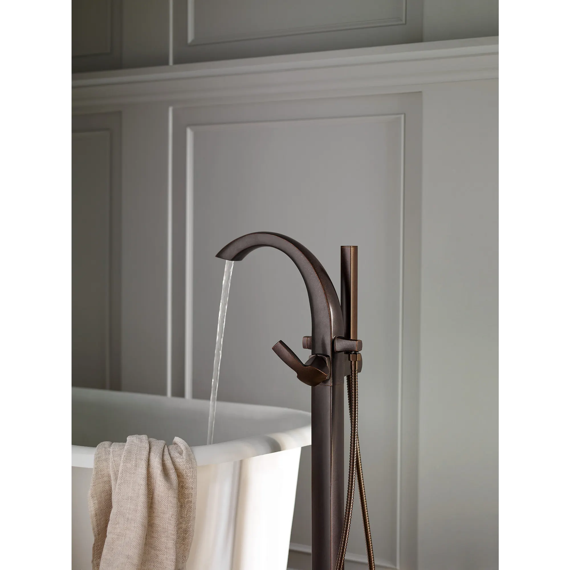 Voss One-Handle Tub Filler Including Handheld Shower - Image 15