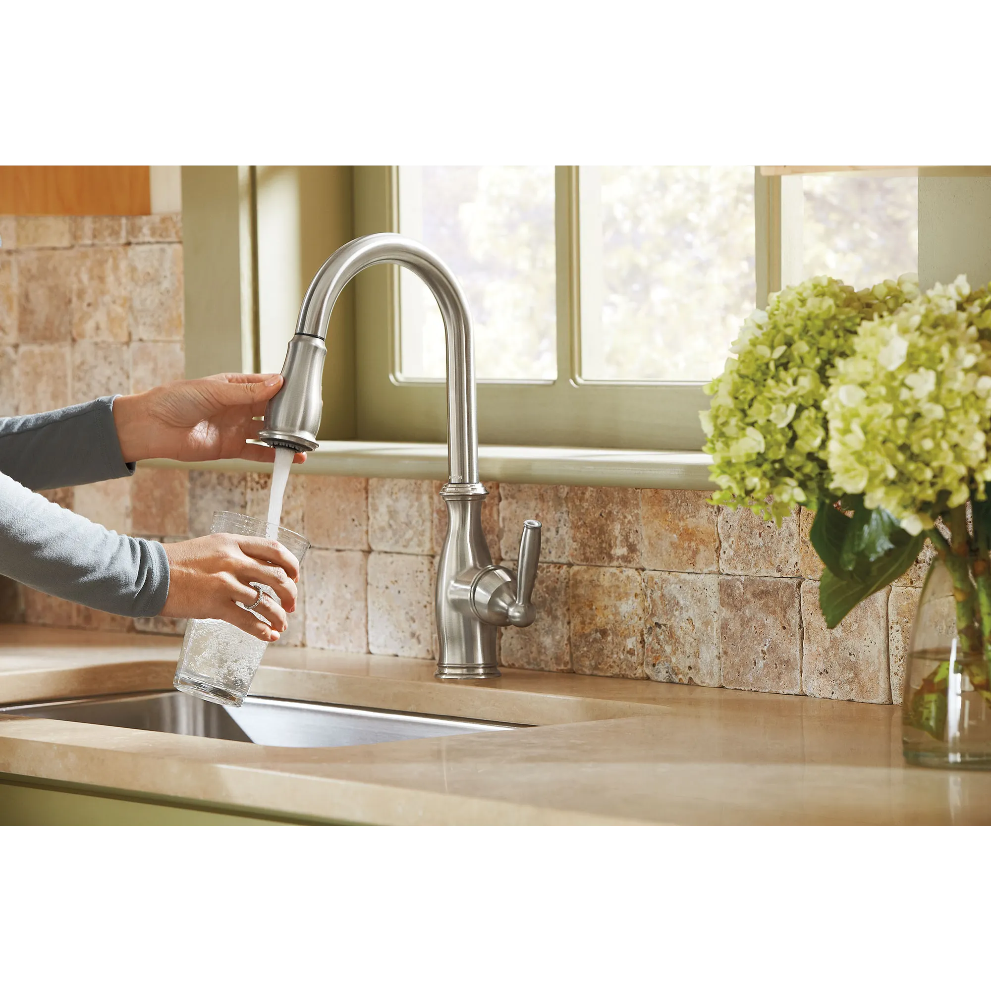 Brantford One-Handle High Arc Pulldown Kitchen Faucet - Image 30