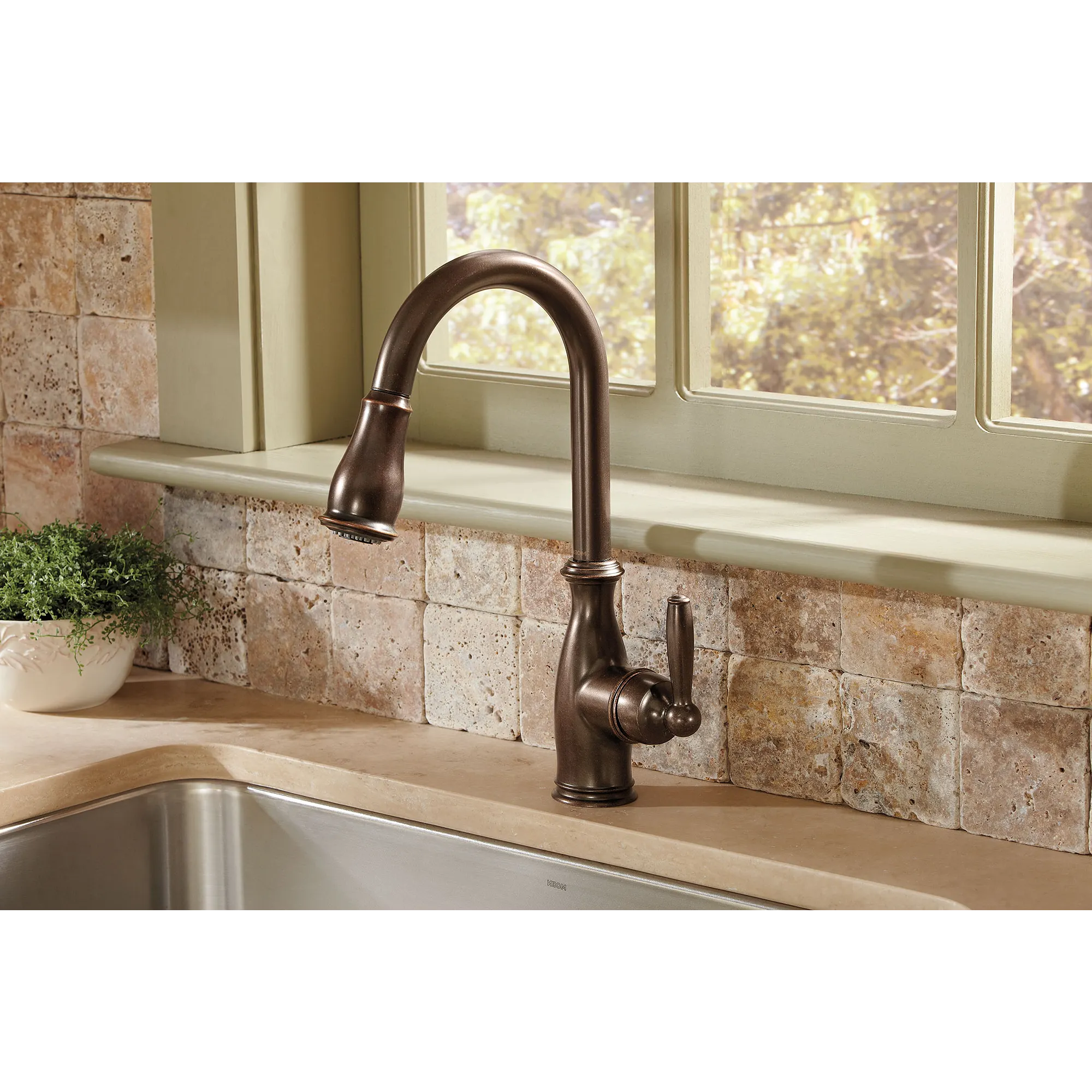 Brantford One-Handle High Arc Pulldown Kitchen Faucet - Image 15