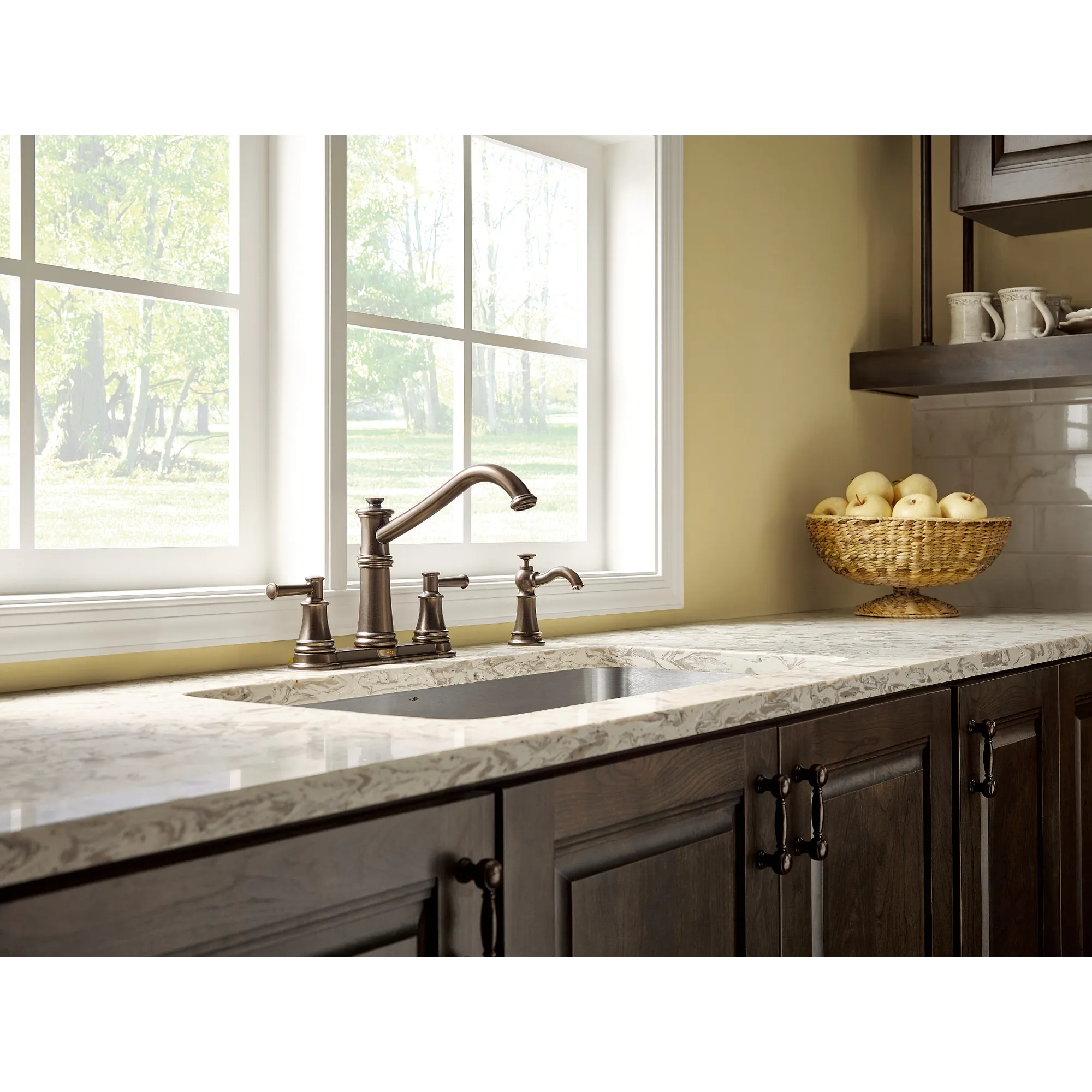 Belfield Two-Handle High Arc Kitchen Faucet - Image 9