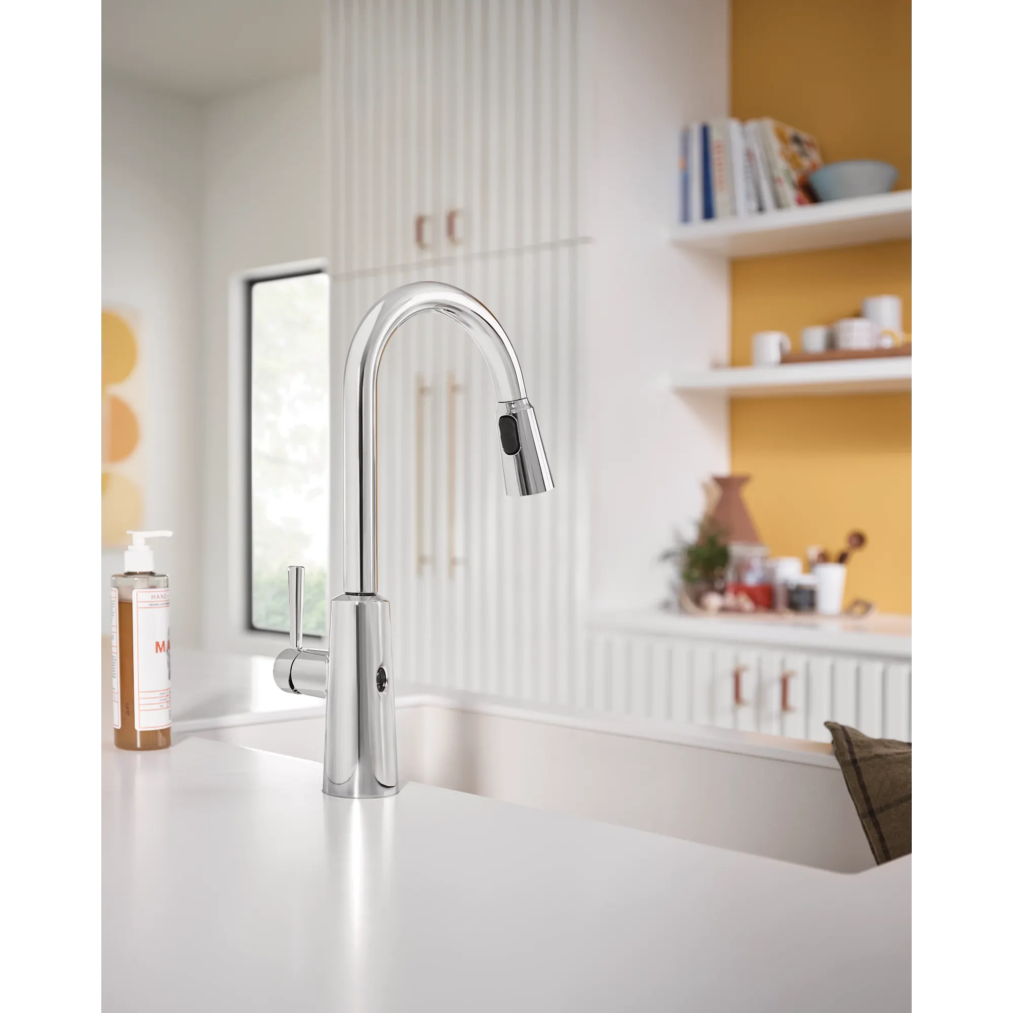 Riley MotionSense Wave One-Handle High Arc Pulldown Kitchen Faucet - Image 3