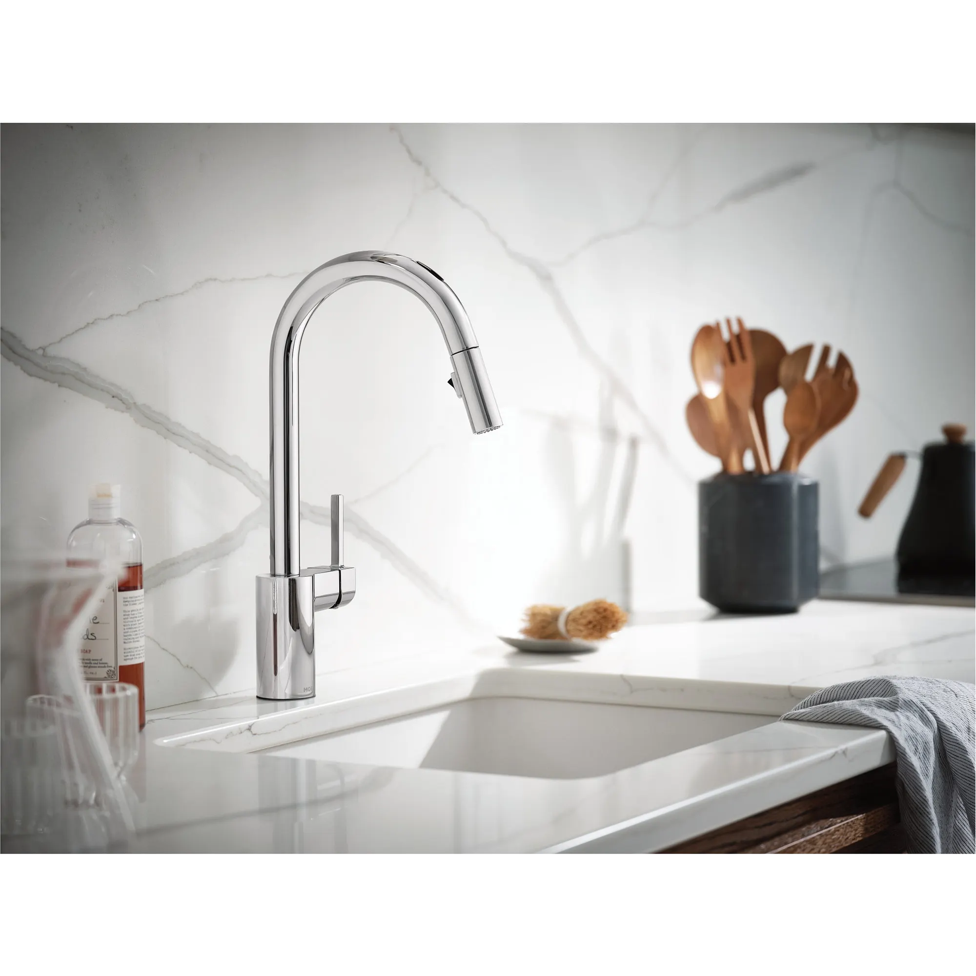 Align Smart Faucet Voice Control One-Handle High Arc Pulldown Kitchen Faucet - Image 9