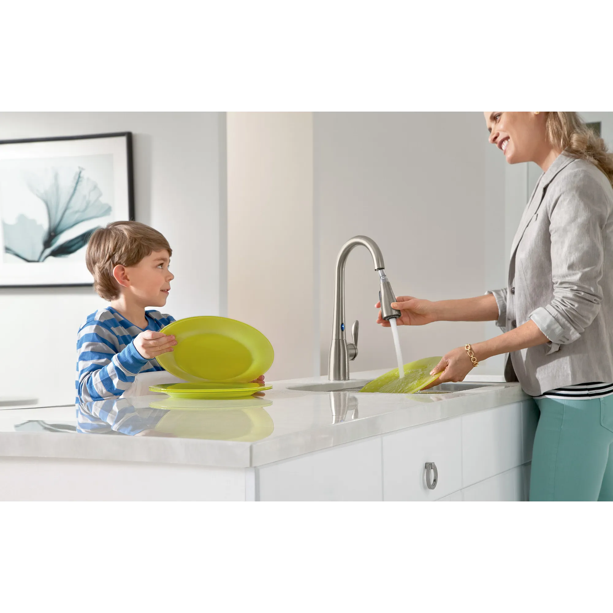 Arbor One-Handle High Arc MotionSense Dual Sensor Pulldown Kitchen Faucet - Image 24