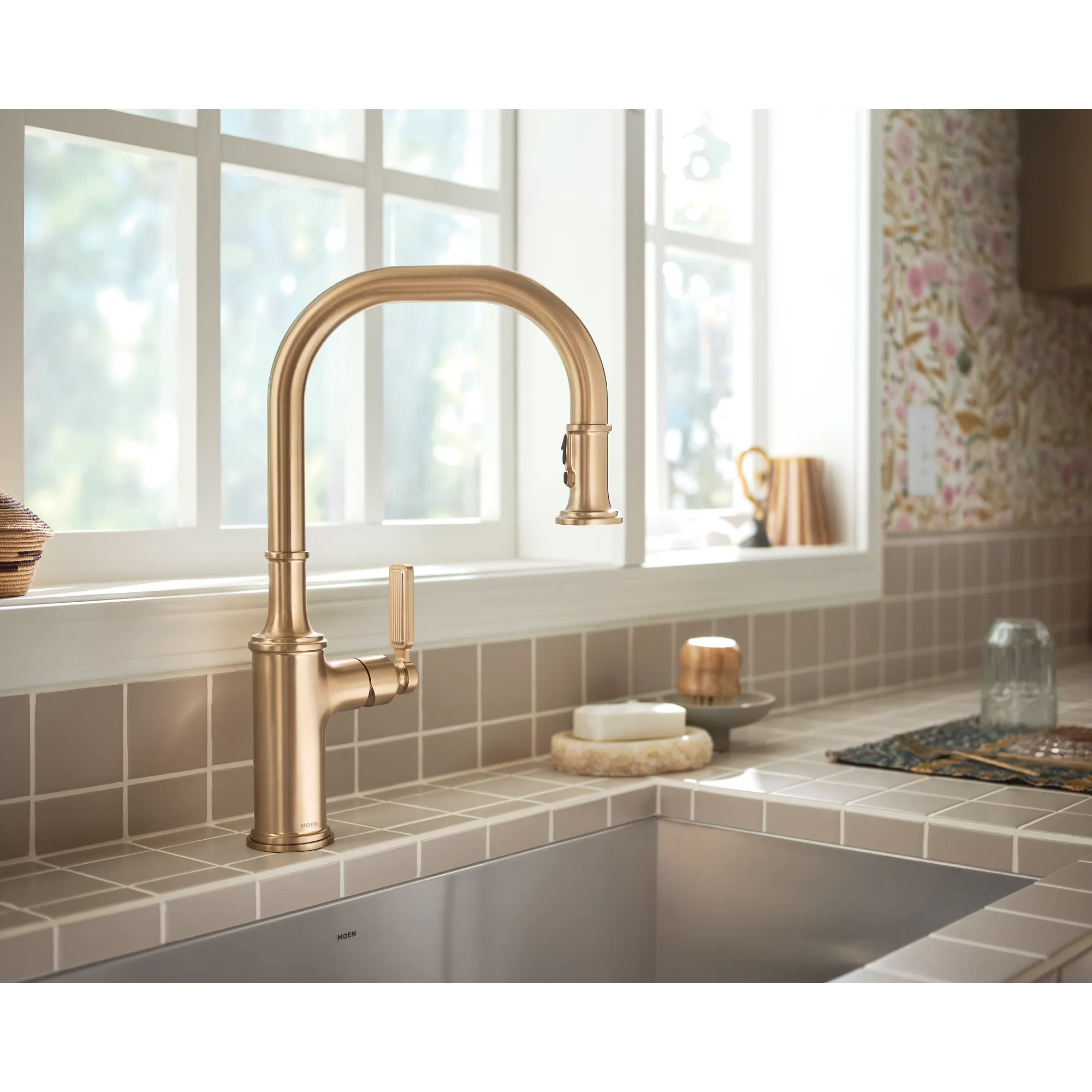 Smyth One-Handle High Arc Pulldown Kitchen Faucet - Image 26