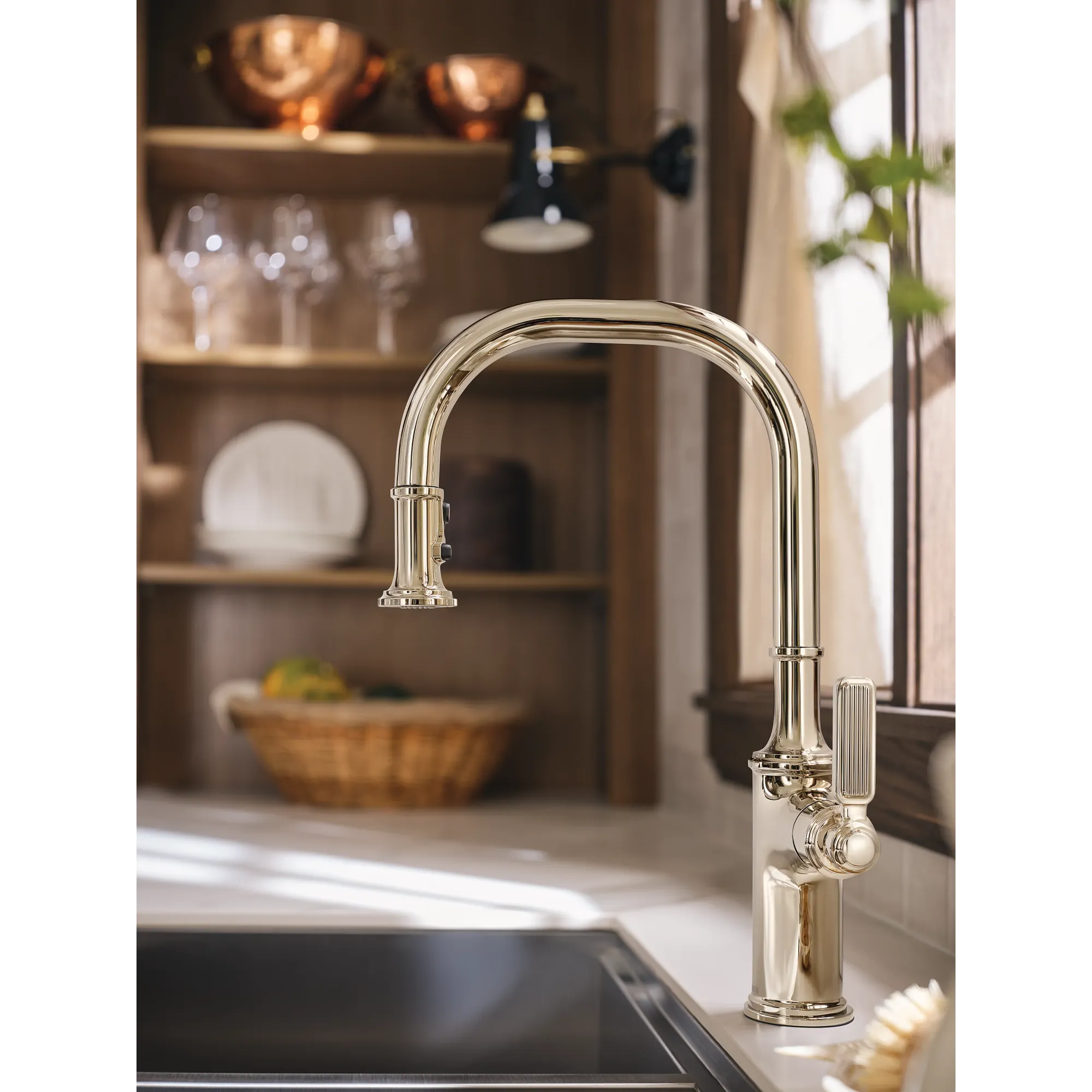 Smyth One-Handle High Arc Pulldown Kitchen Faucet - Image 12