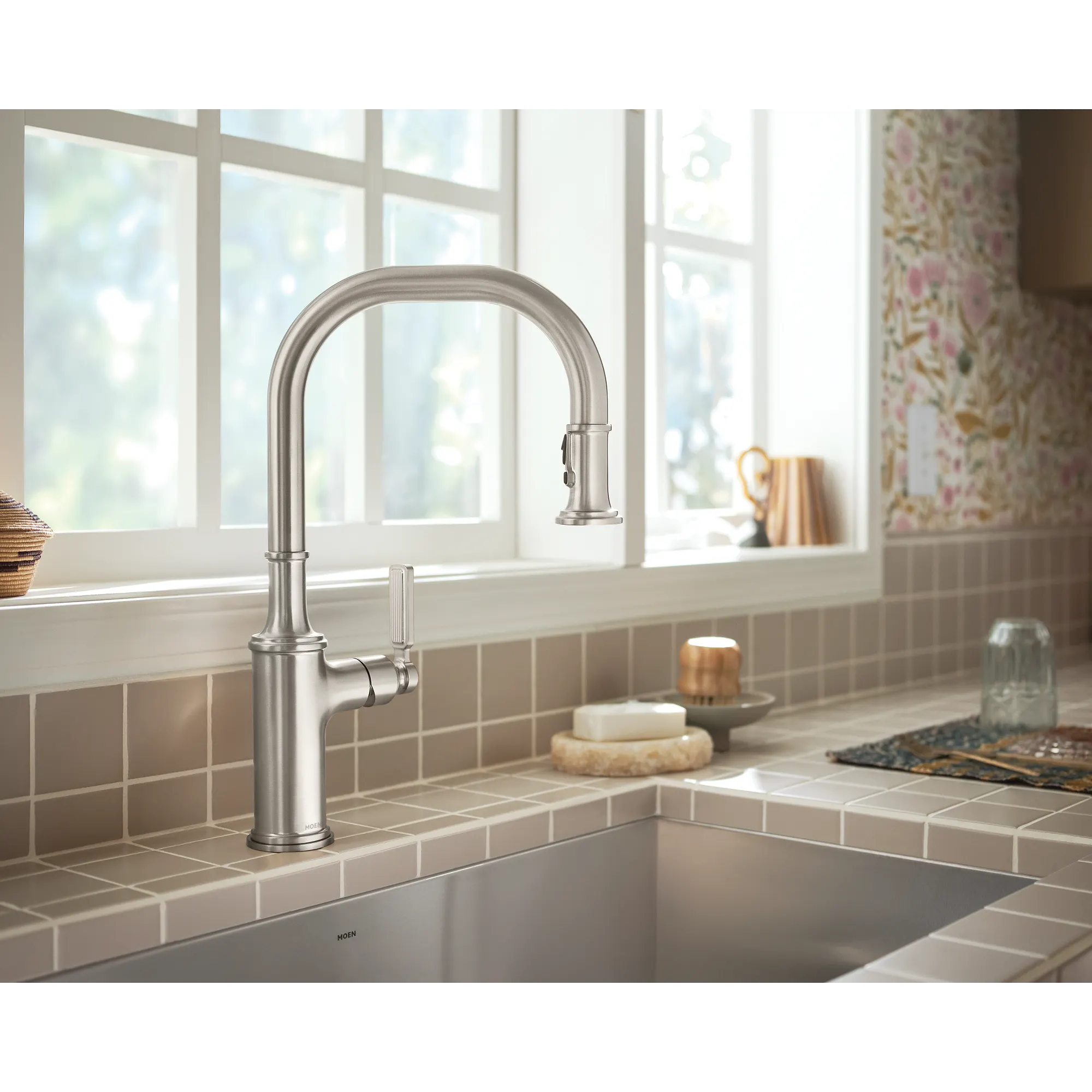 Smyth One-Handle High Arc Pulldown Kitchen Faucet - Image 16
