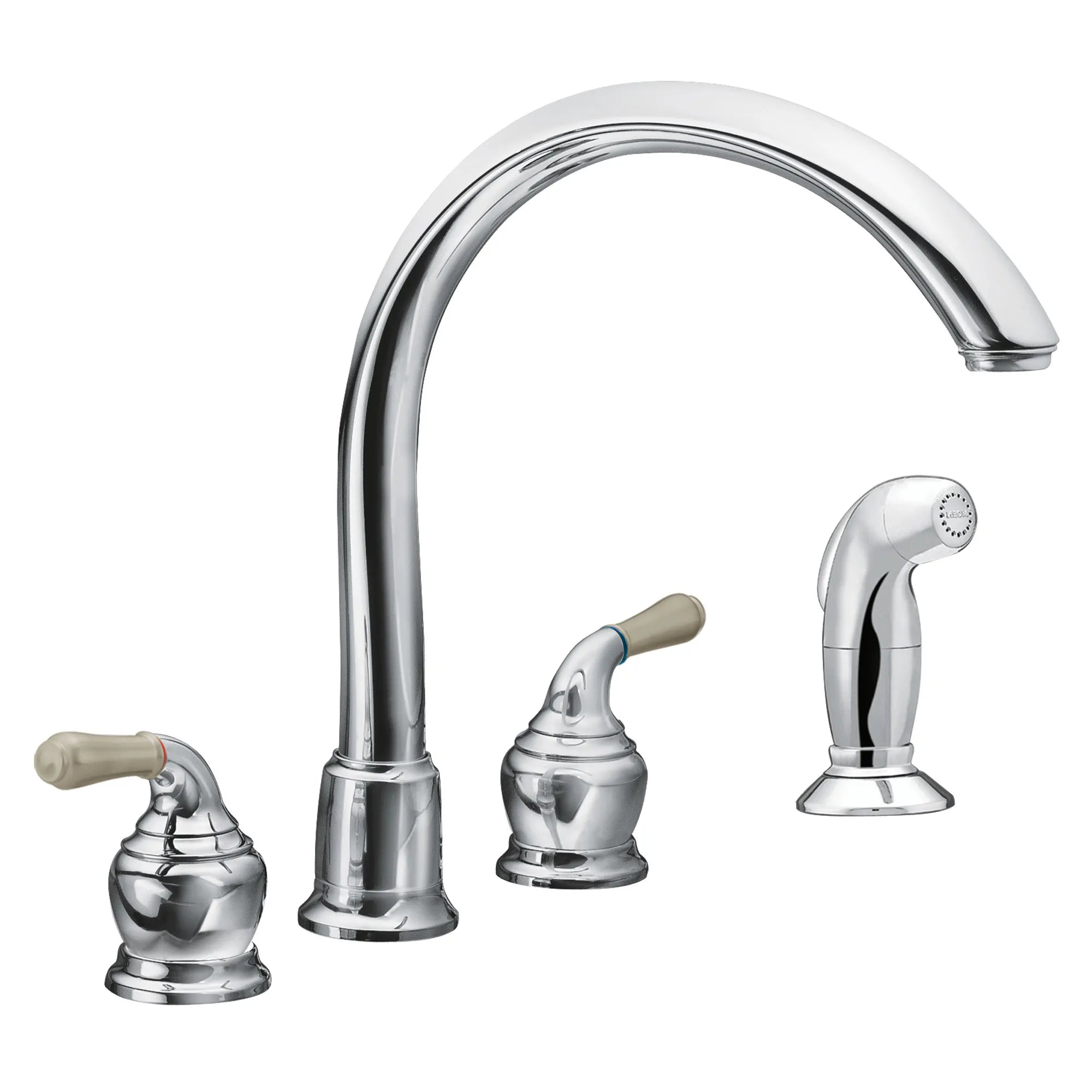 Monticello Two-Handle High Arc Kitchen Faucet - Image 5