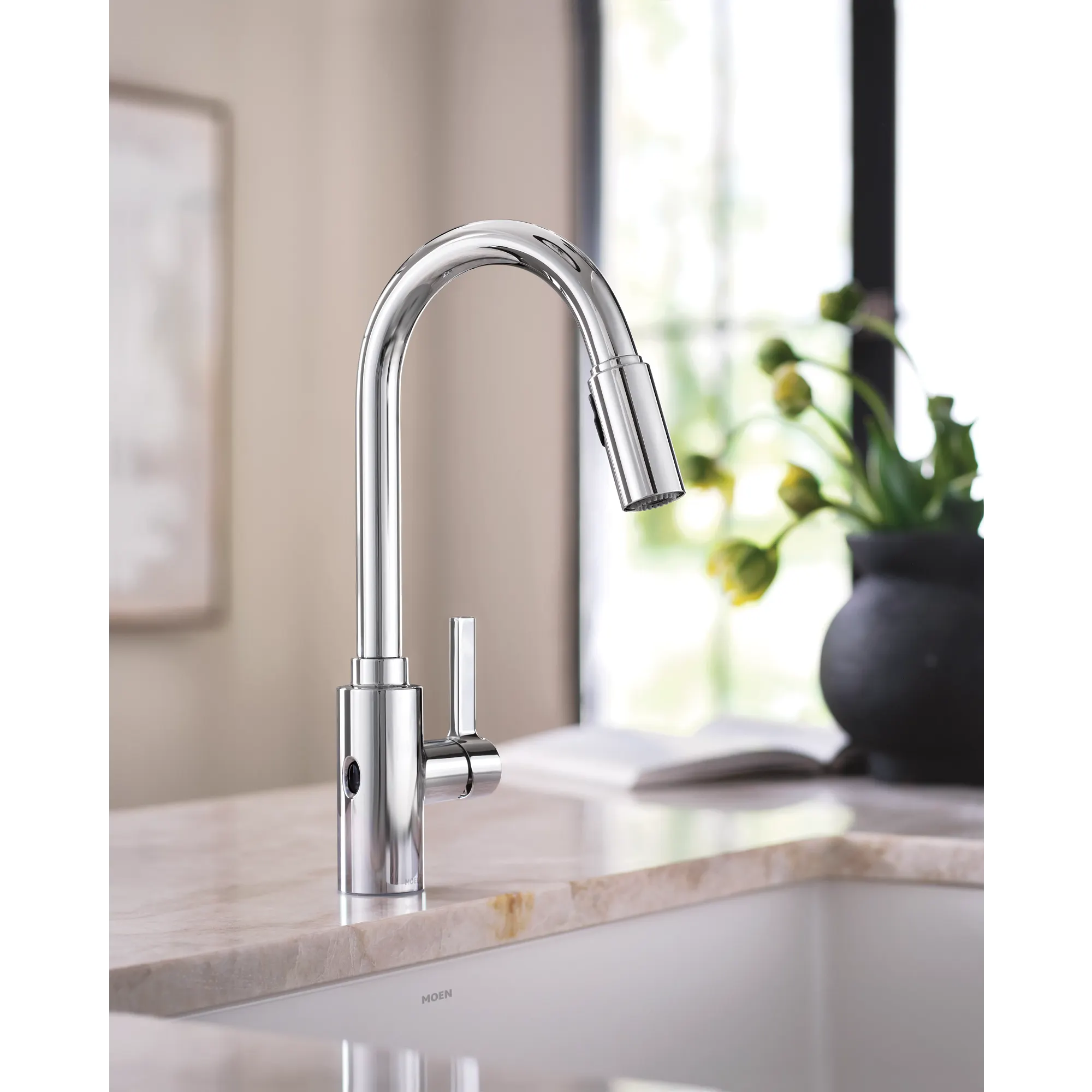Genta LX MotionSense Wave Single Sensor One-Handle High Arc Pulldown Kitchen Faucet - Image 7