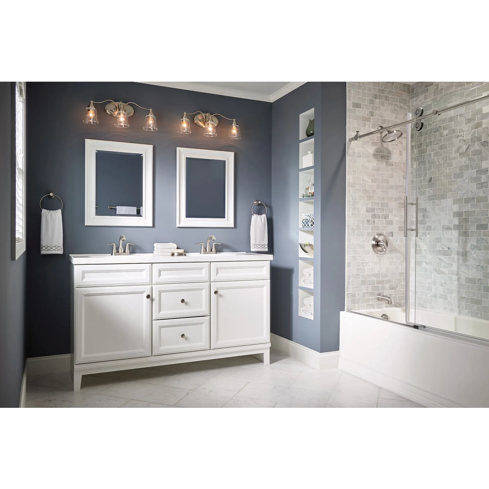 Hamden Two-Handle High Arc Bathroom Faucet - Image 5