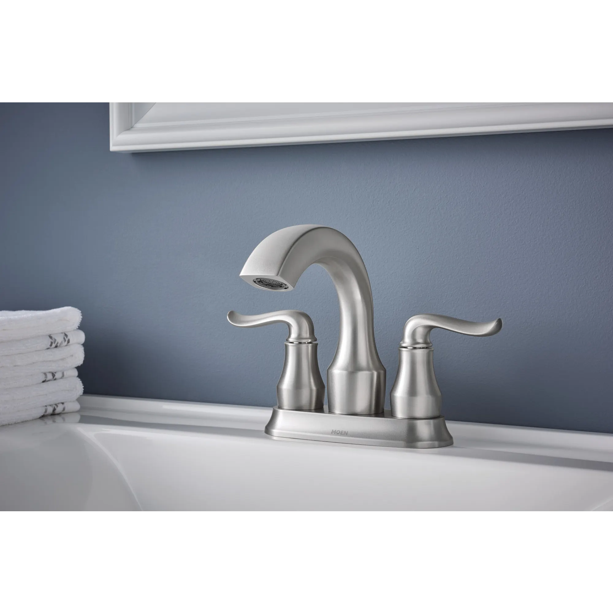 Hamden Two-Handle High Arc Bathroom Faucet - Image 7