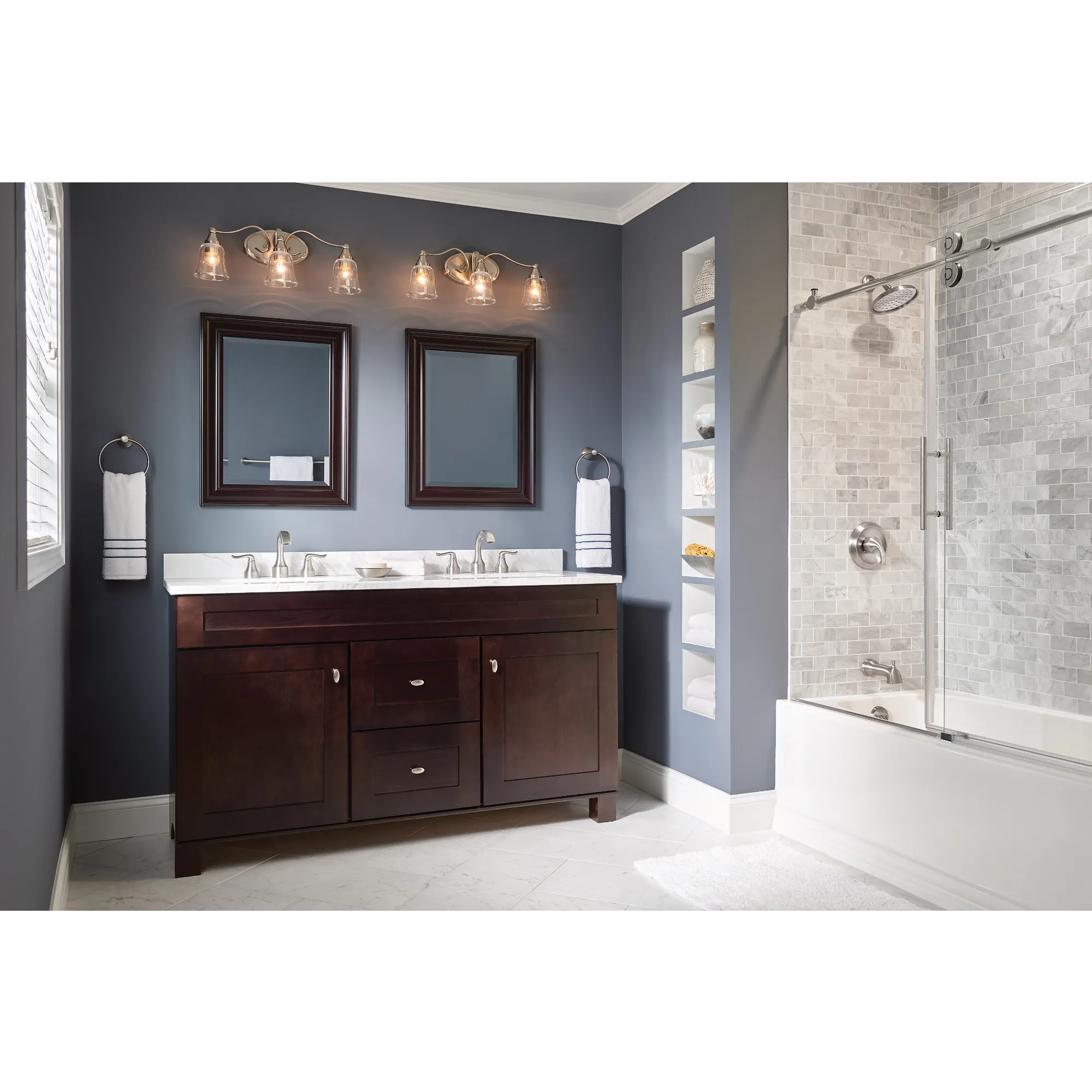 Hamden Two-Handle High Arc Bathroom Faucet - Image 6