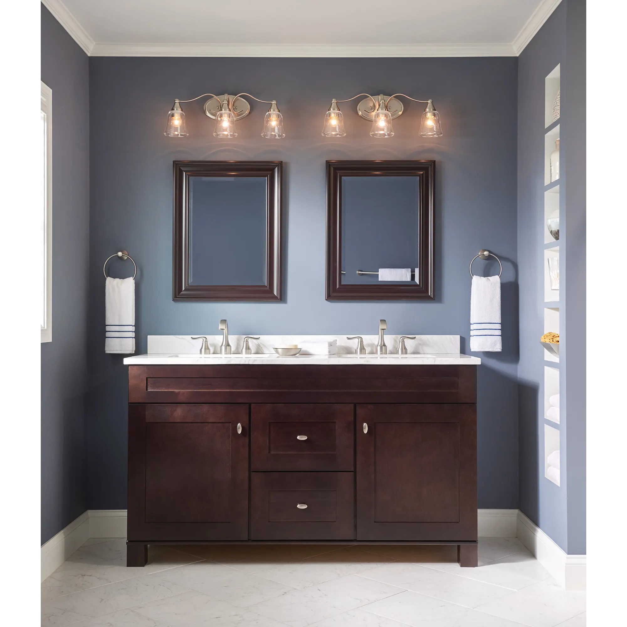 Hamden Two-Handle High Arc Bathroom Faucet - Image 5