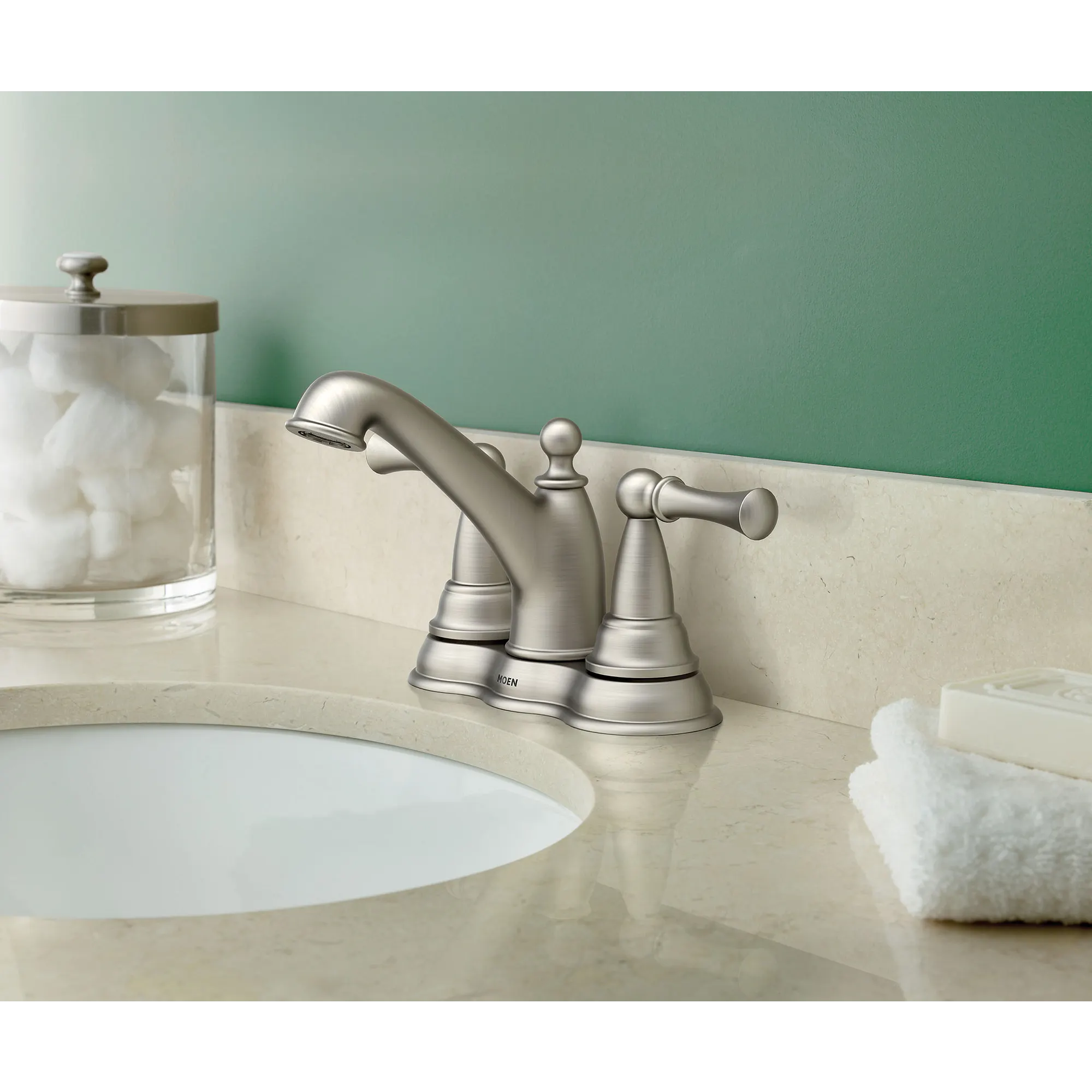 Sage Two-Handle Low Arc Bathroom Faucet - Image 4