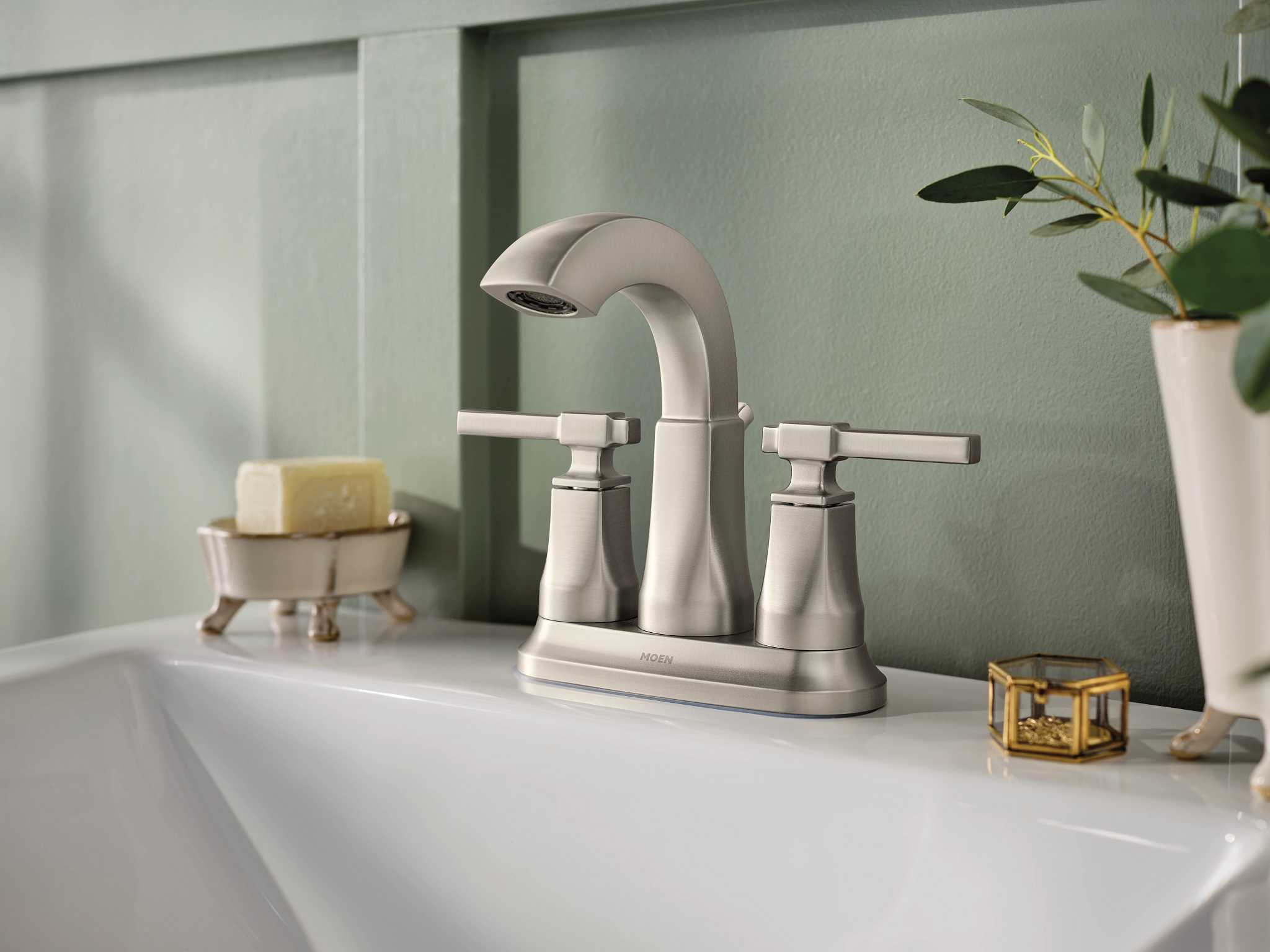 Ayda Two-handle Centerset Bathroom Sink Faucet - Image 7