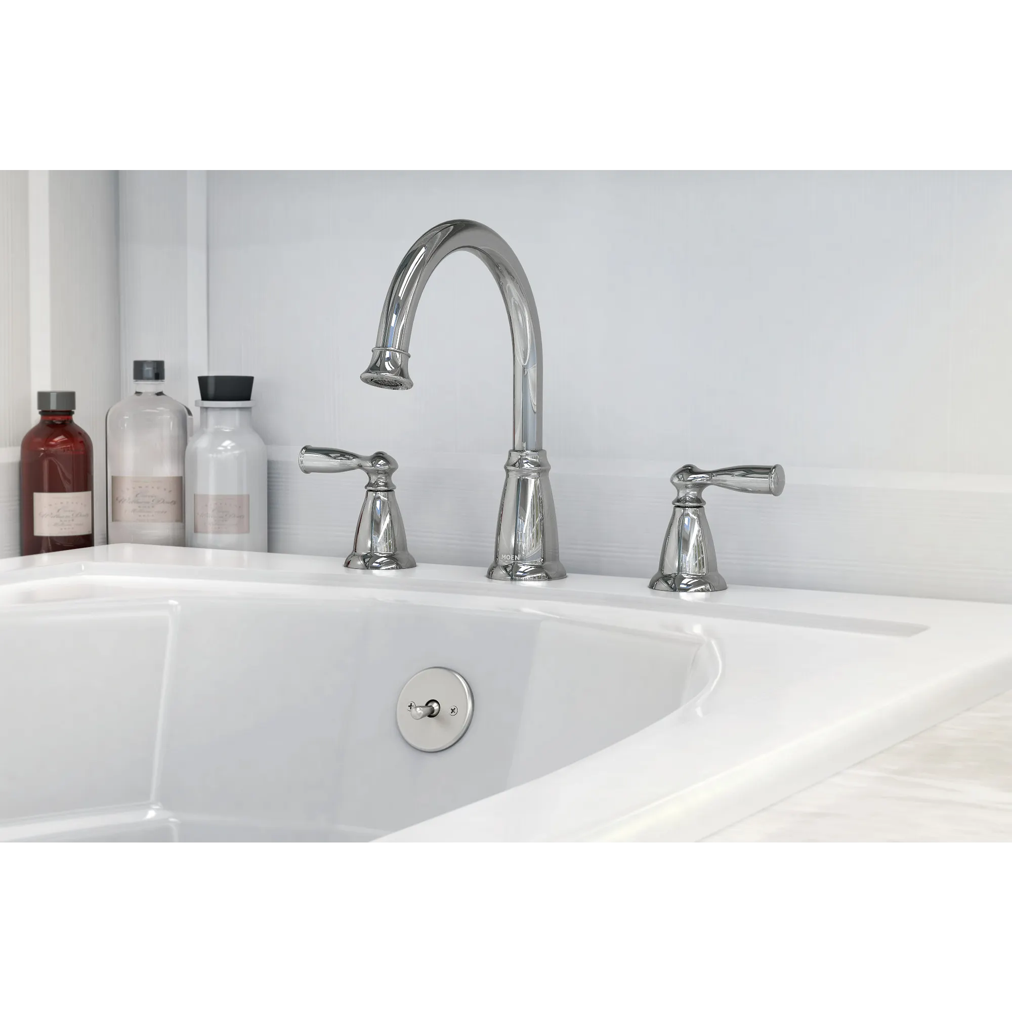 Banbury Two-Handle High Arc Roman Tub Faucet - Image 3