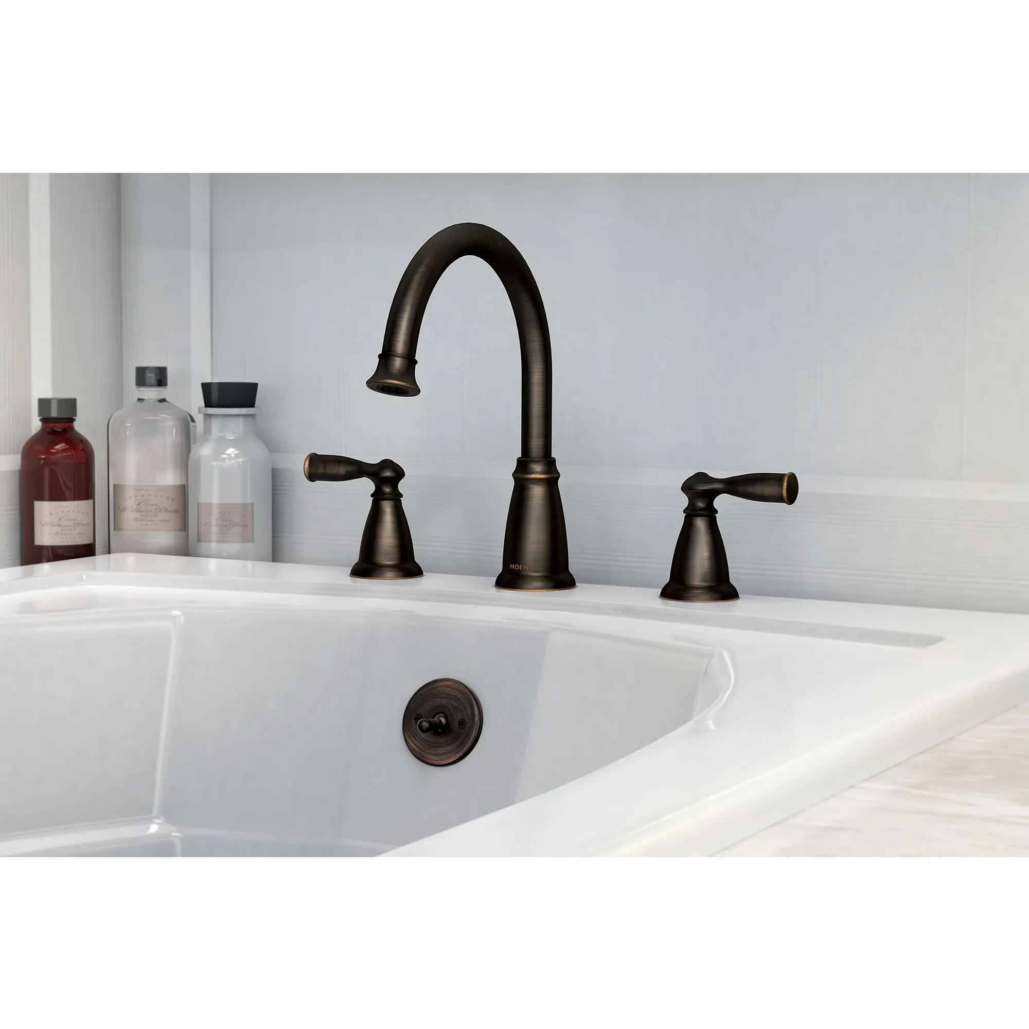 Banbury Two-Handle High Arc Roman Tub Faucet - Image 5