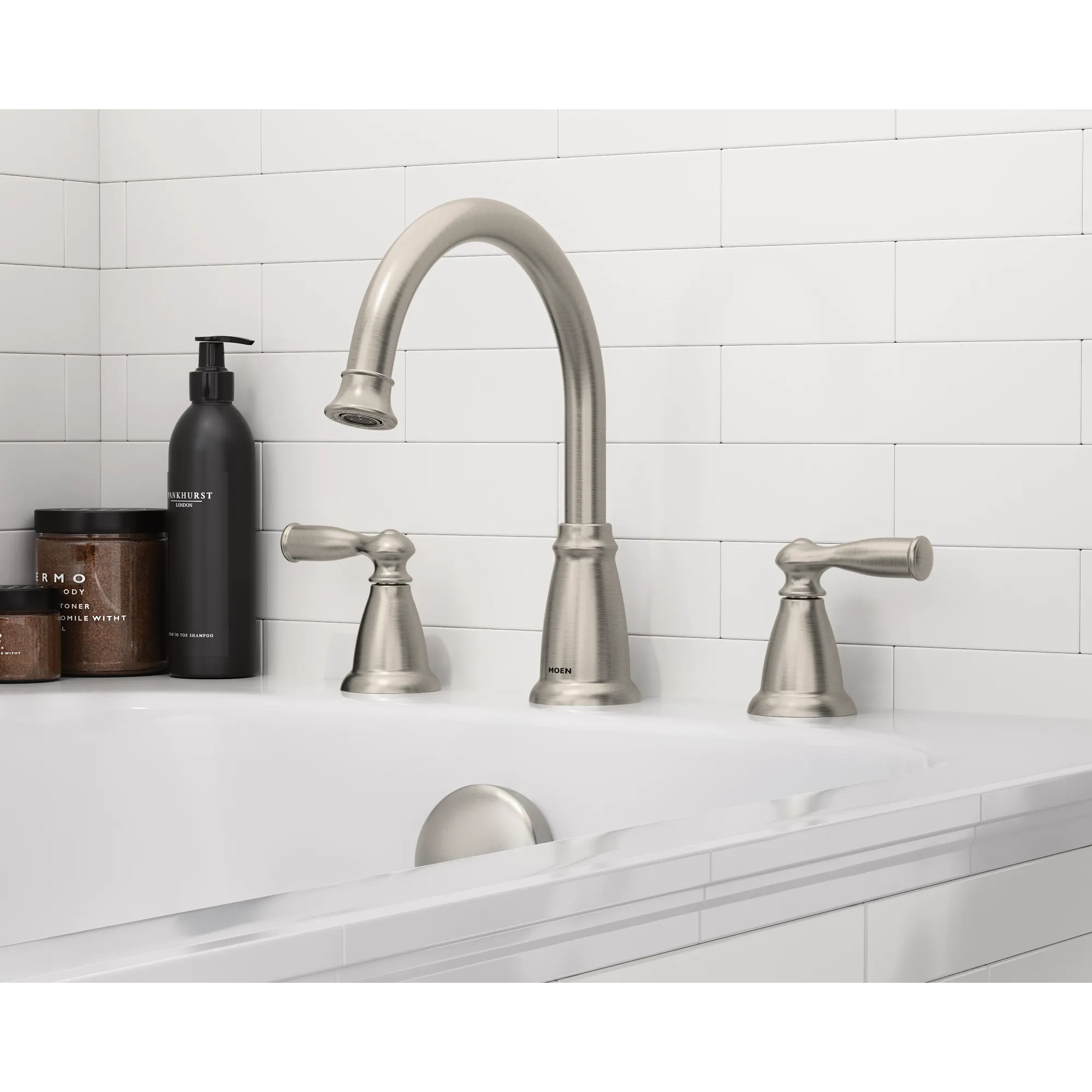Banbury Two-Handle High Arc Roman Tub Faucet - Image 11