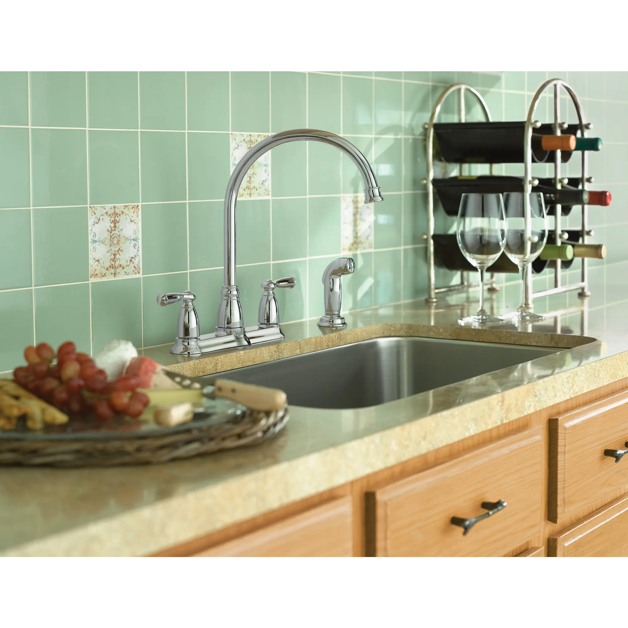 Banbury Two-Handle High Arc Kitchen Faucet - Image 2