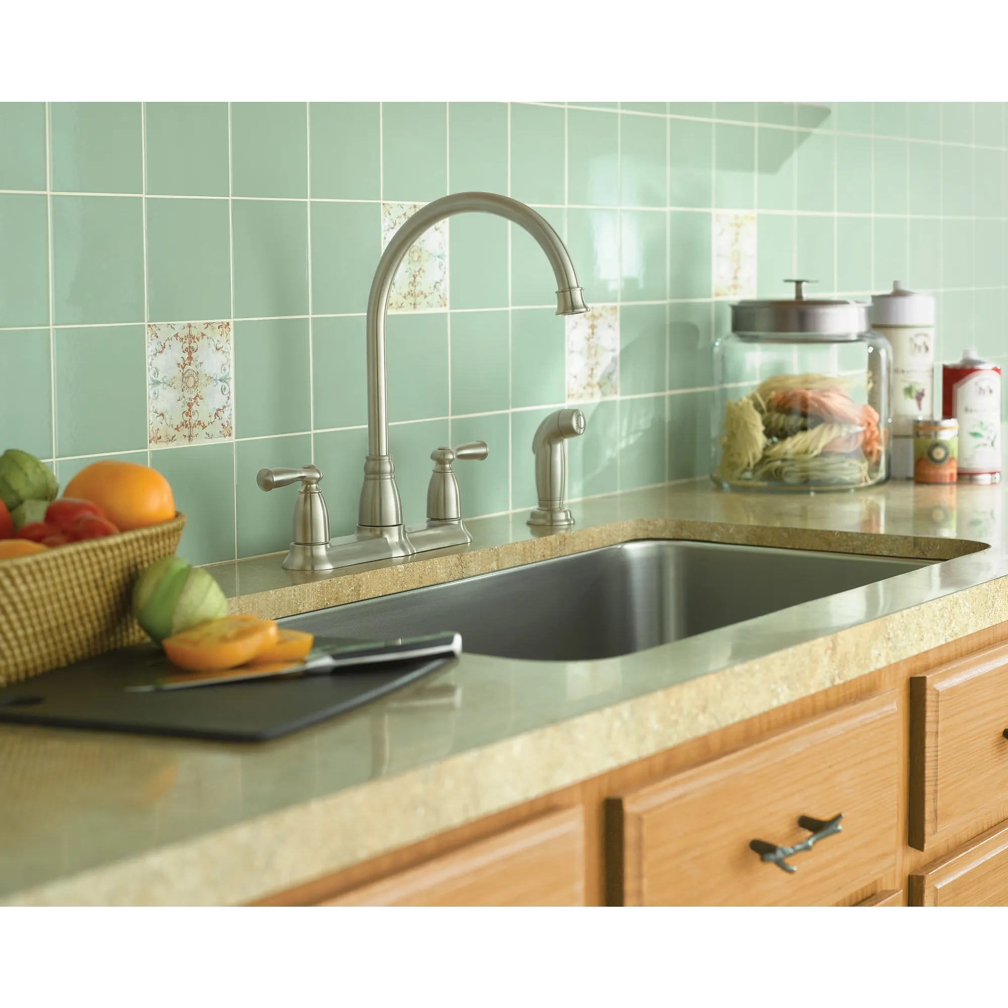Banbury Two-Handle High Arc Kitchen Faucet - Image 5