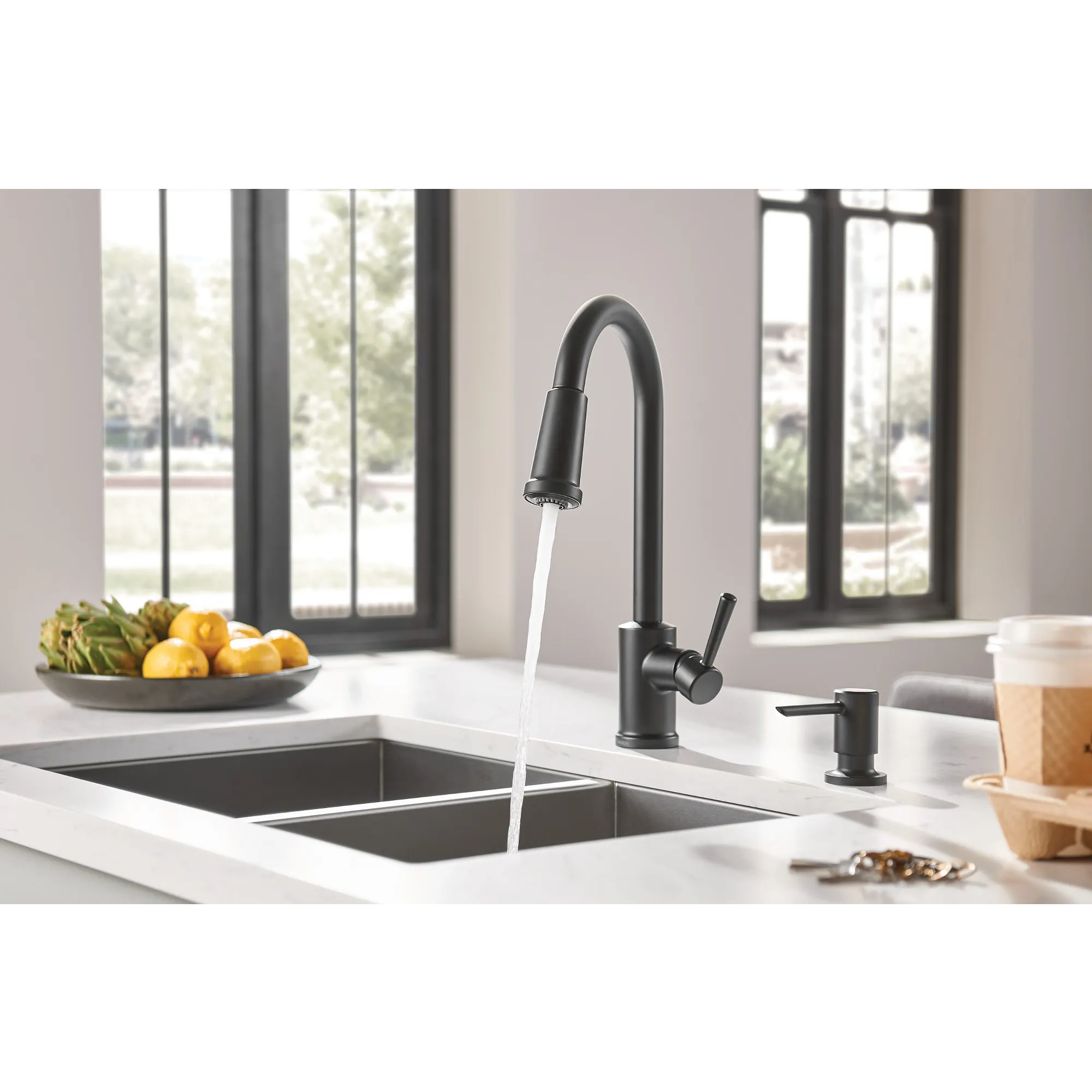 Indi One-Handle High Arc Pulldown Kitchen Faucet - Image 3