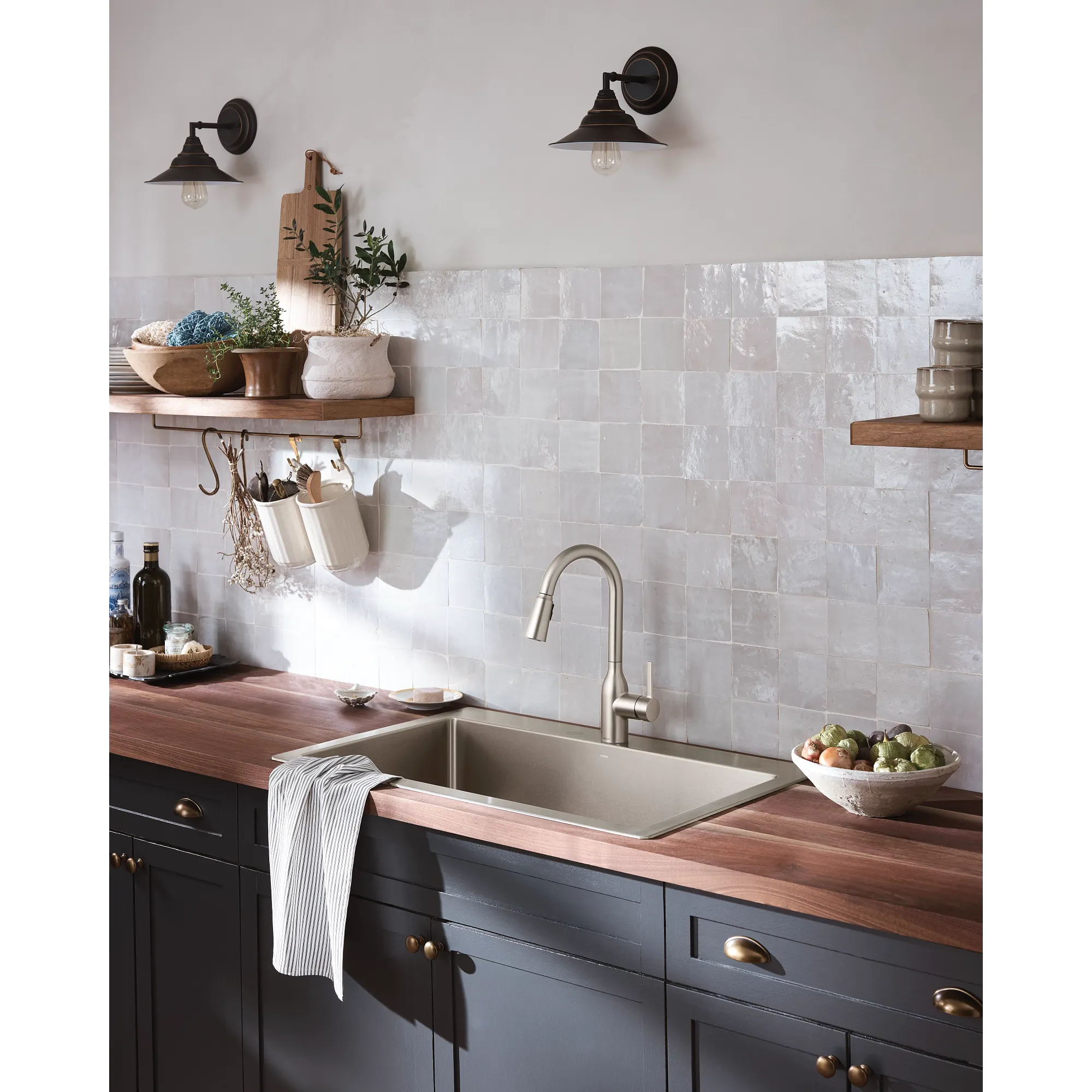 Kenadi 33x22 Steel 18 Gauge Single Bowl Dual Mount Sink - Image 5