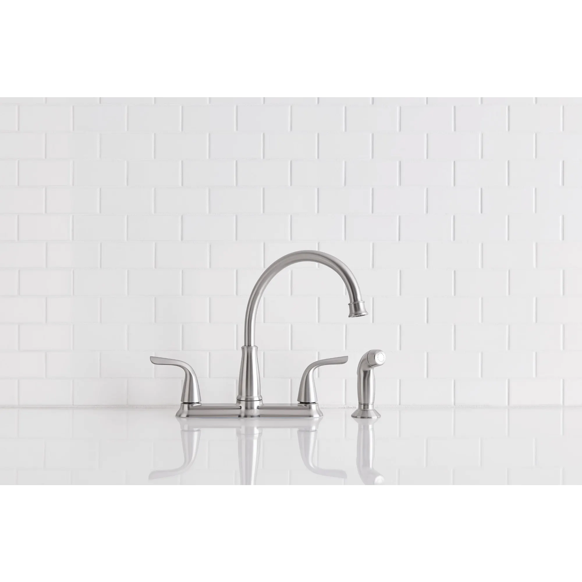 Brecklyn Two-Handle Low Arc Kitchen Faucet - Image 5