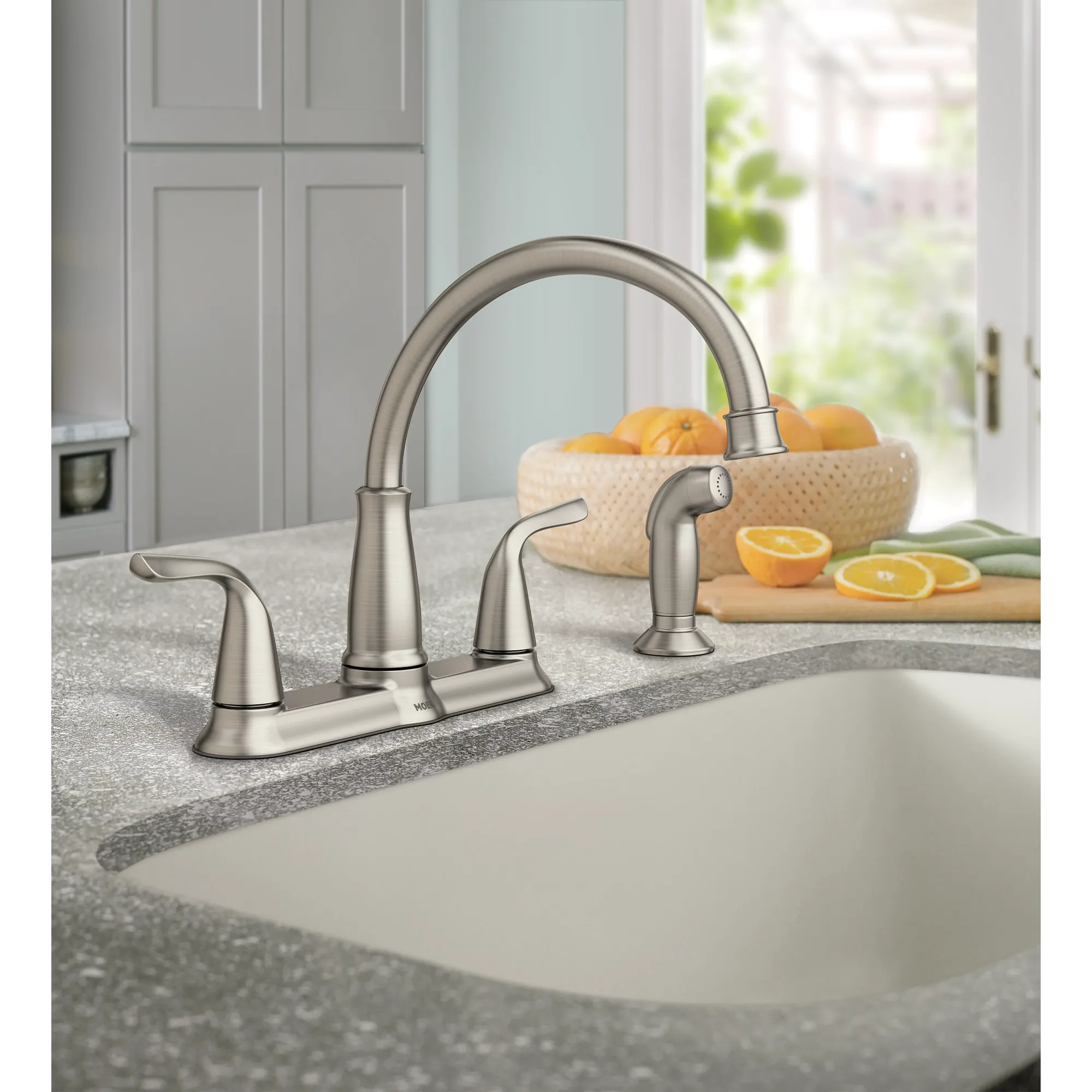 Brecklyn Two-Handle Low Arc Kitchen Faucet - Image 6