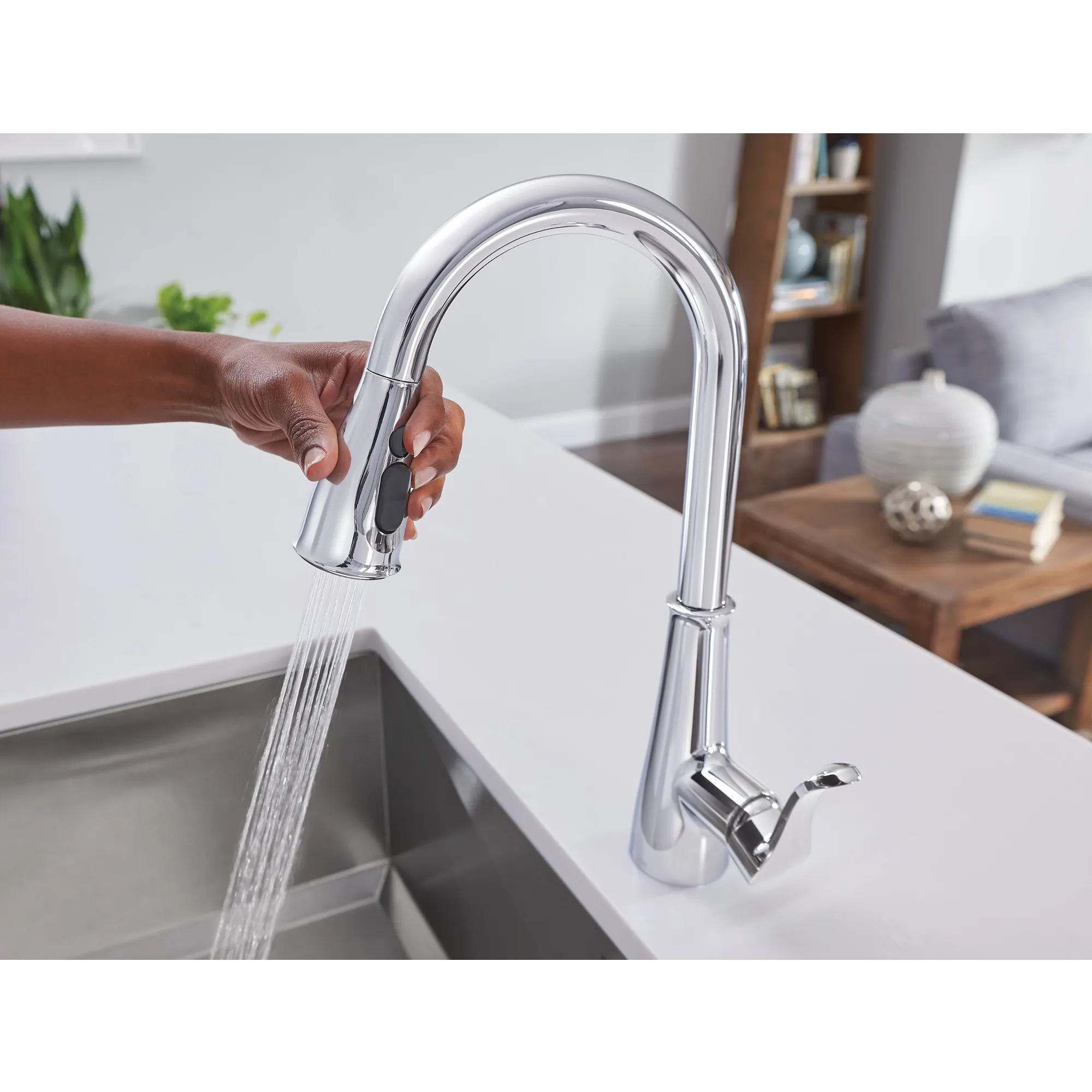 Hadley One-Handle Pulldown Kitchen Faucet - Image 6