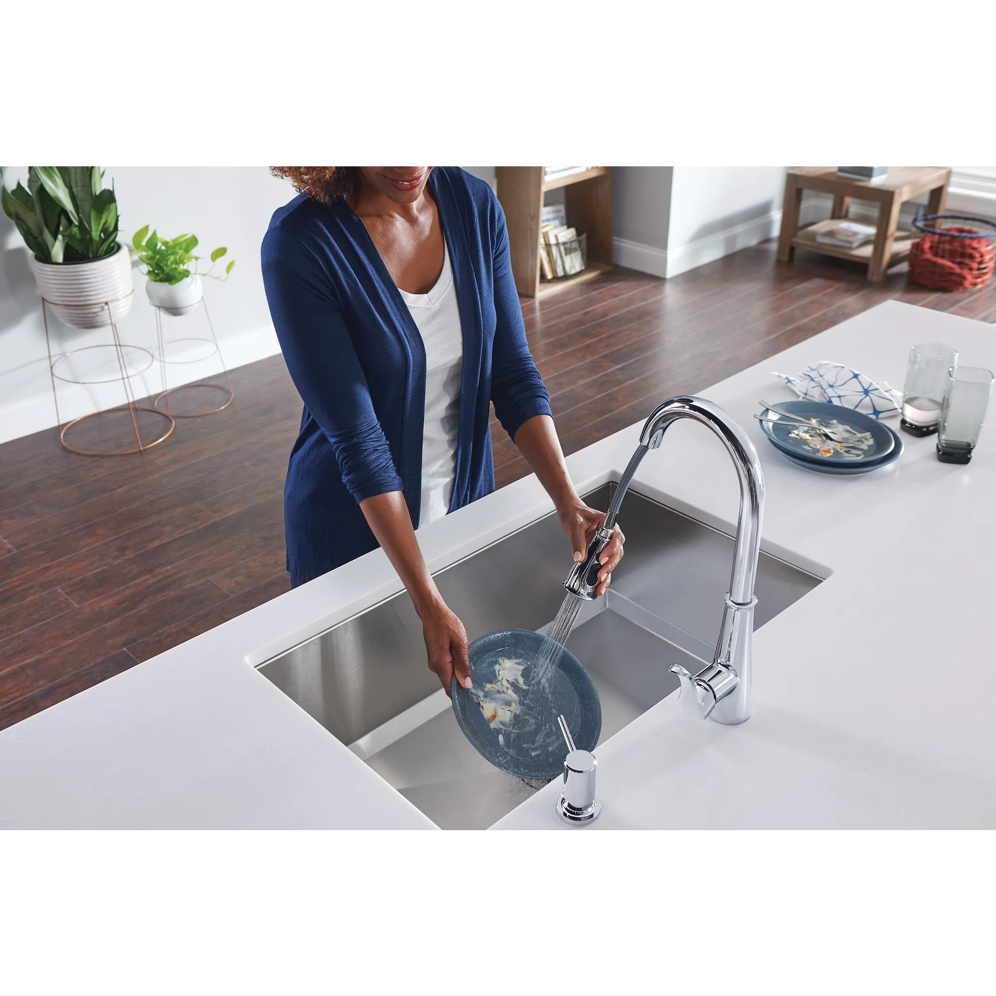 Hadley One-Handle Pulldown Kitchen Faucet - Image 10