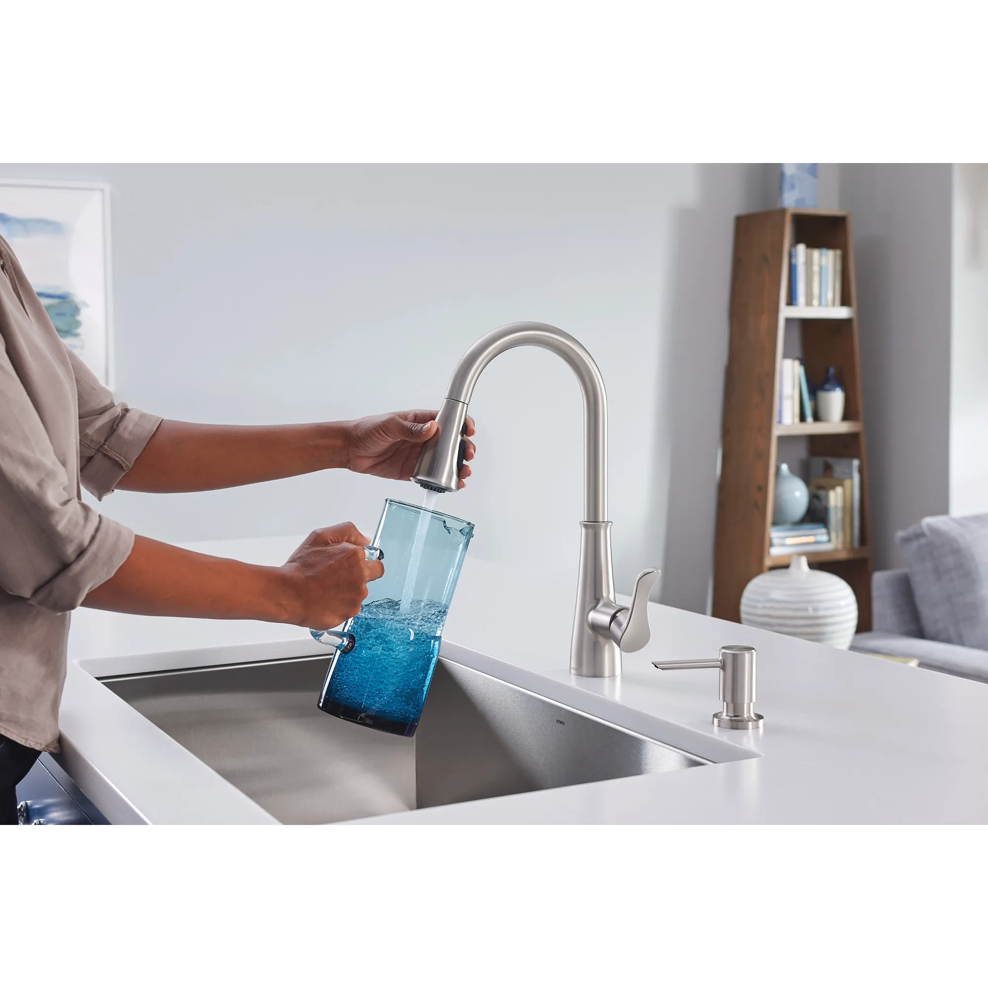 Hadley One-Handle Pulldown Kitchen Faucet - Image 15
