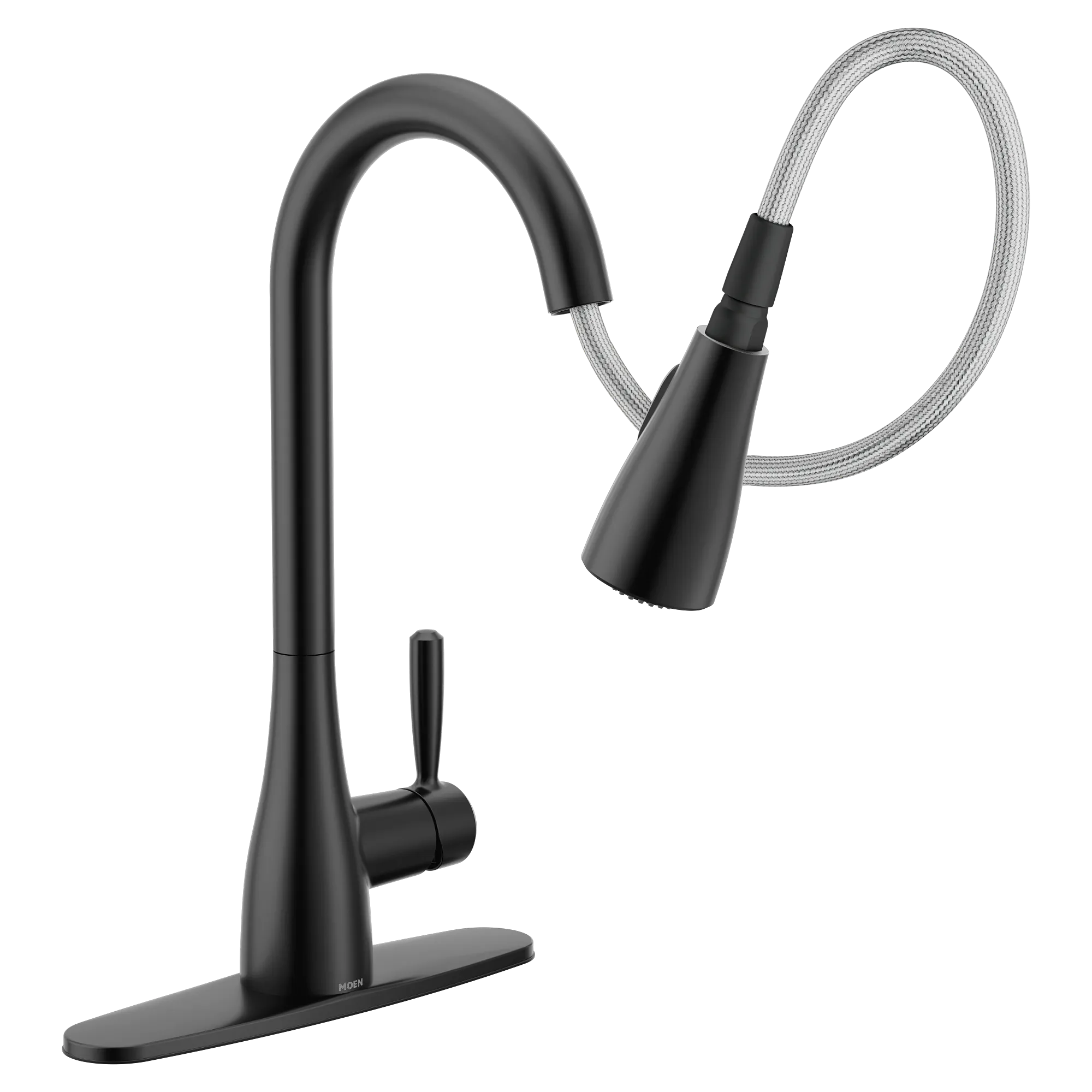 Doherty One-Handle High Arc Pulldown Kitchen Faucet - Image 7
