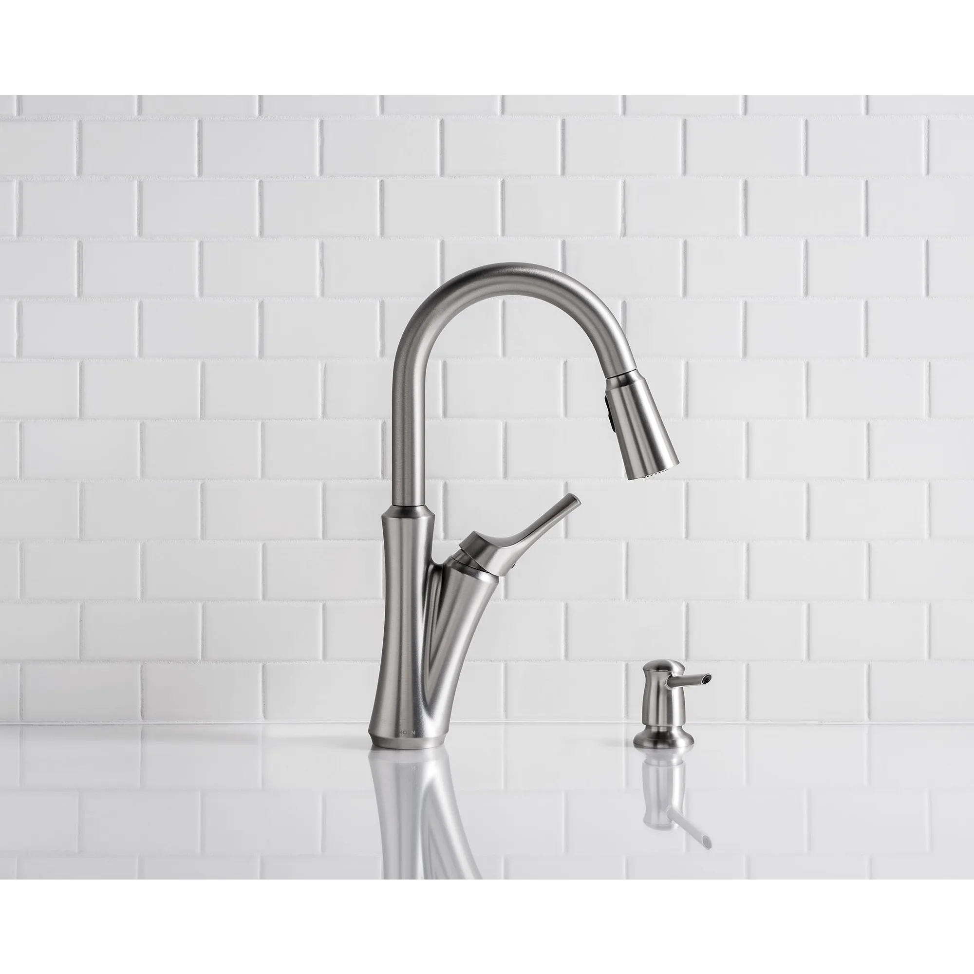 Benson One-Handle High Arc Pulldown Kitchen Faucet - Image 14