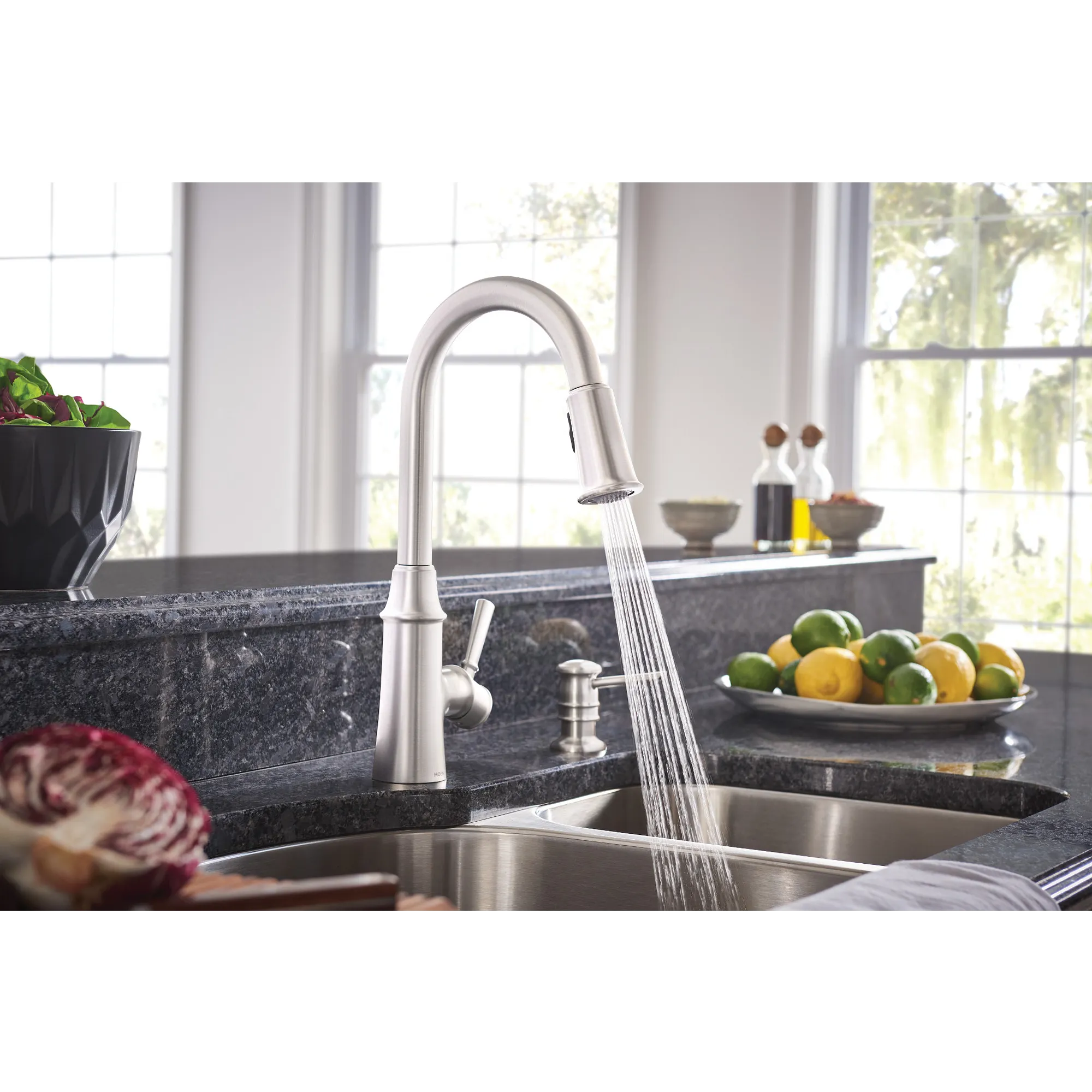 Caris One-Handle High Arc Kitchen Faucet - Image 2