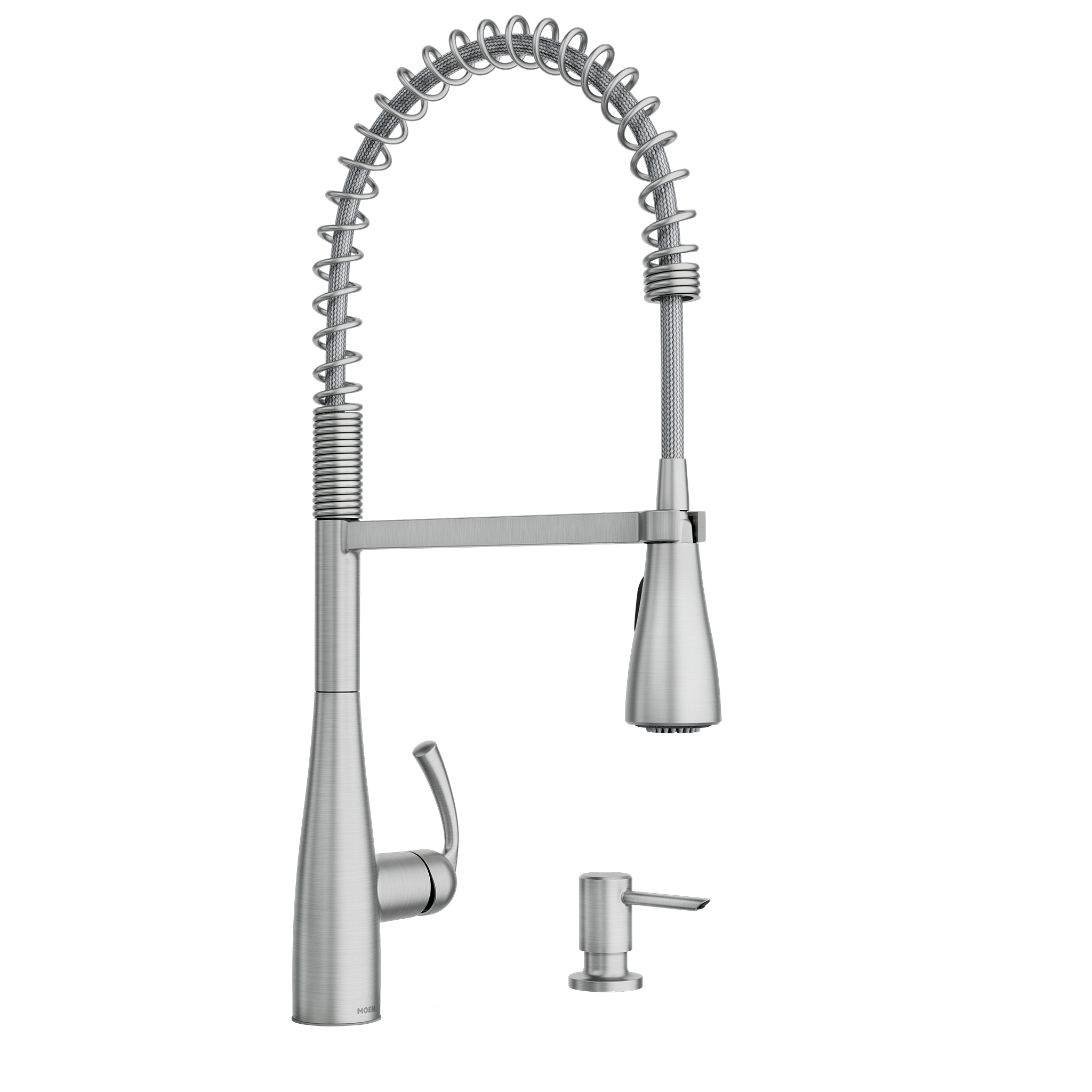 Essie One-Handle High Arc Pre-Rinse Spring Pulldown Kitchen Faucet - Image 12